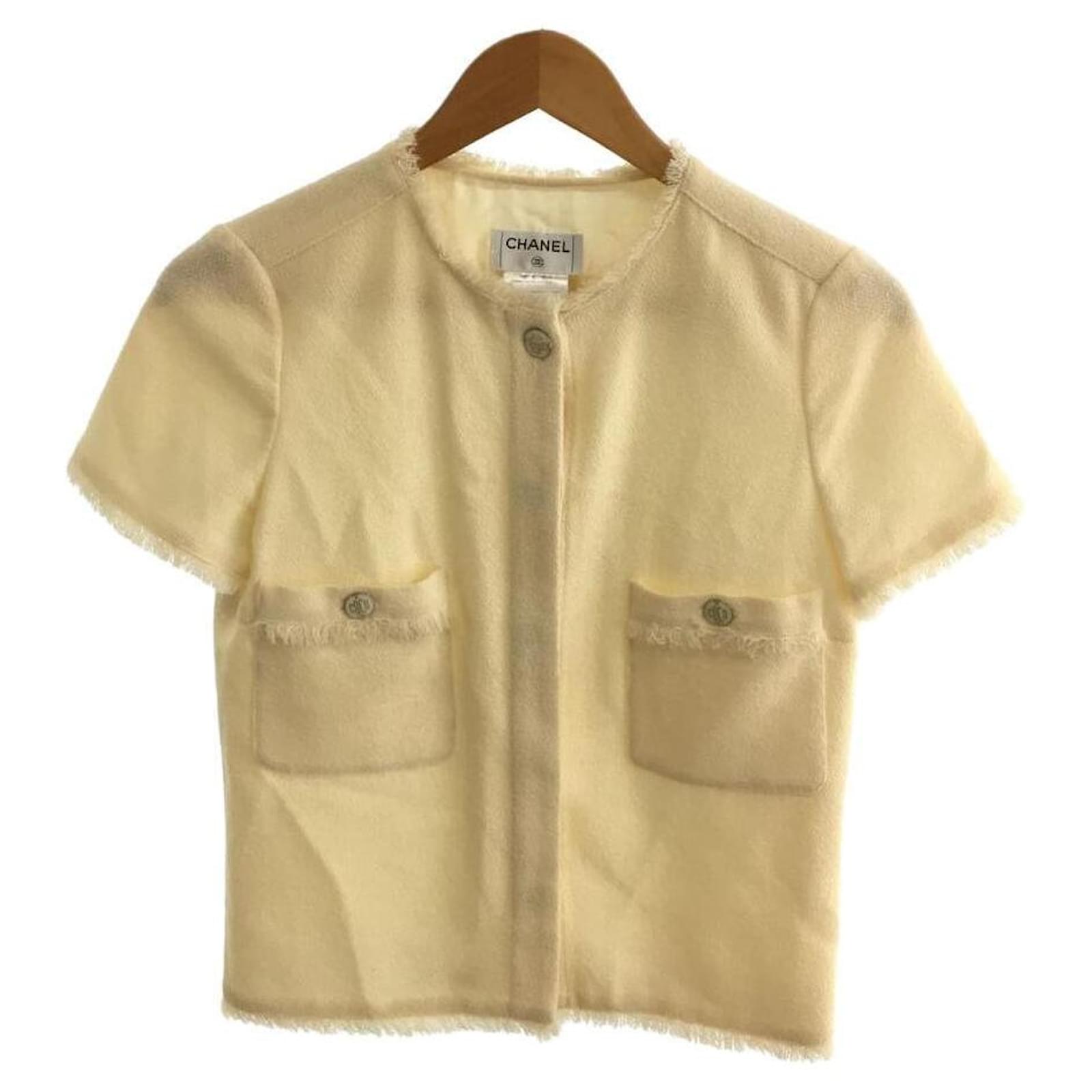 Chanel Jackets Beige Wool ref.605410 - Joli Closet