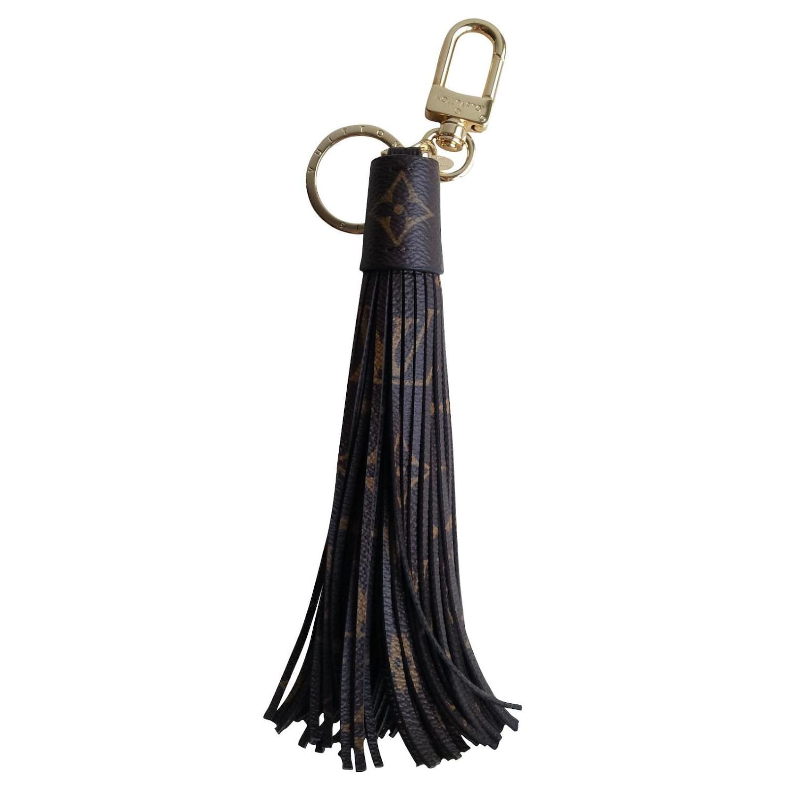 Louis Vuitton Monogram Tassel Bag Charm Black