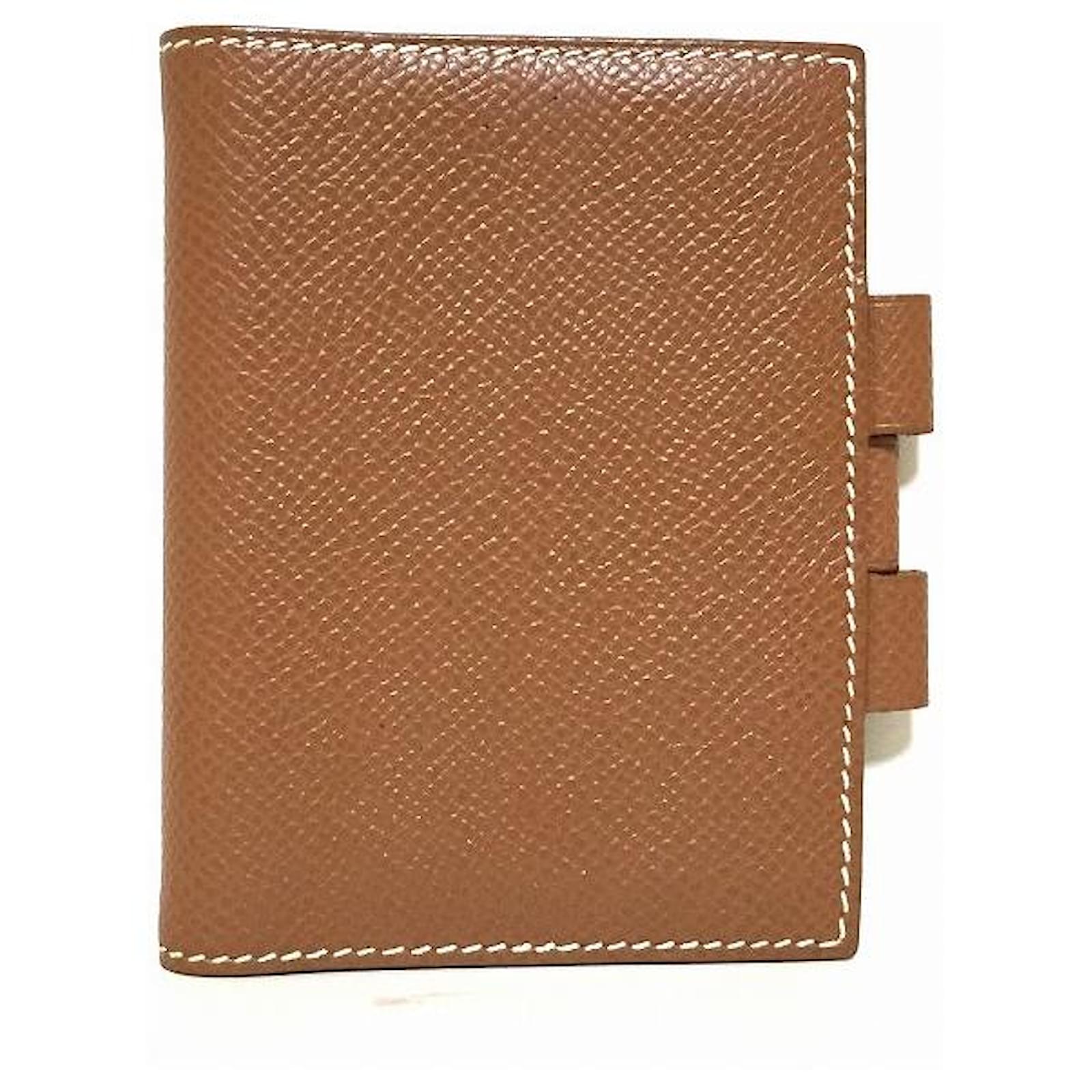 Couverture agenda Hermès Cuir Marron ref.605776 Joli Closet