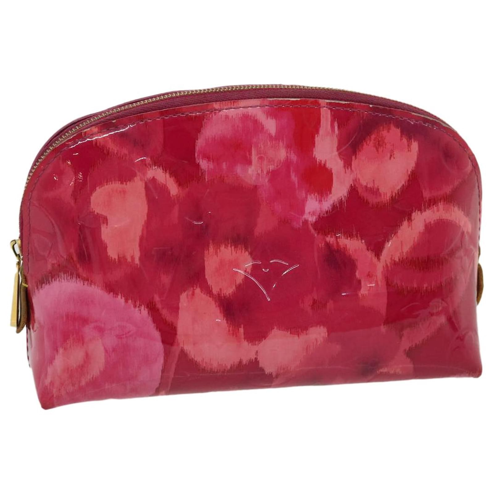 LOUIS VUITTON Vernis Ikat Flower Pochette Cosmetic Pouch Pink M90045 Auth  rz415 Patent leather ref.606065 - Joli Closet