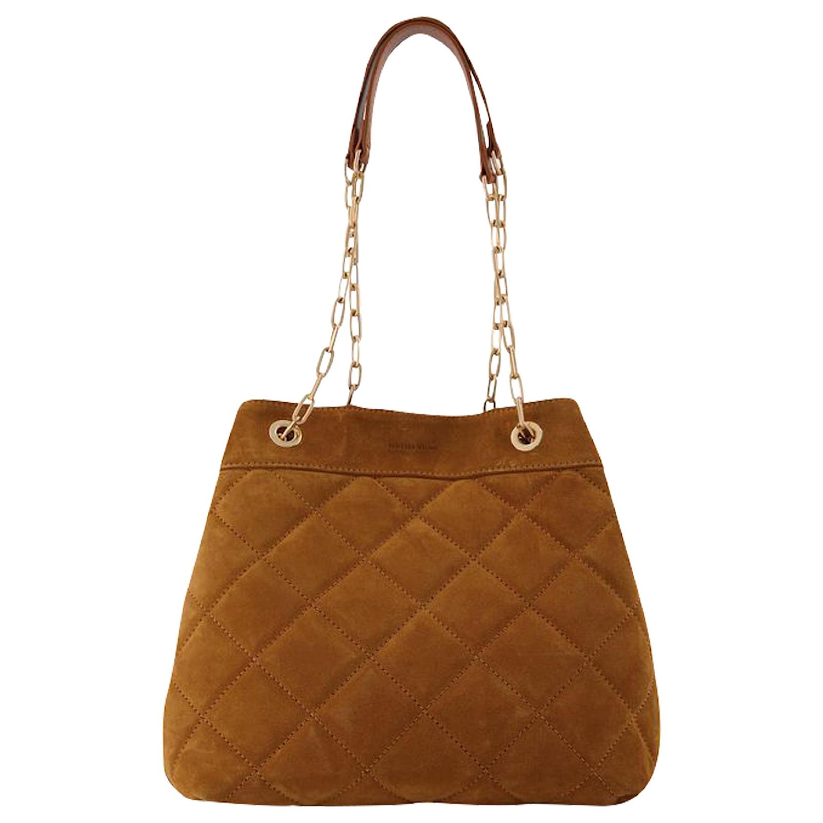 Vanessa Bruno Sac Bourse en Cuir Marron ref.606573 - Joli Closet