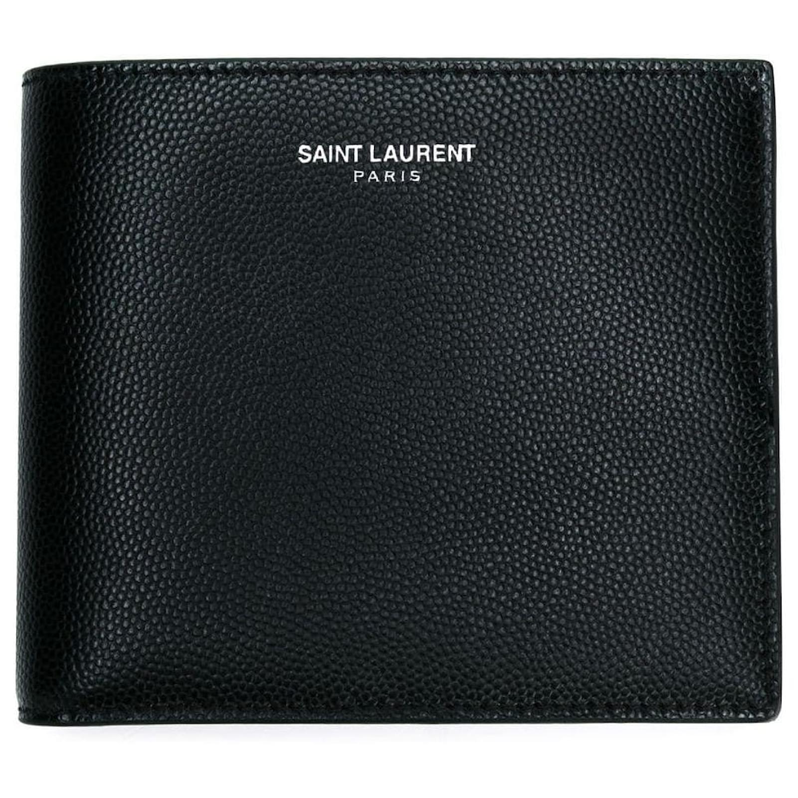 Saint Laurent Wallet Paris Black Leather ref.606843 Joli Closet