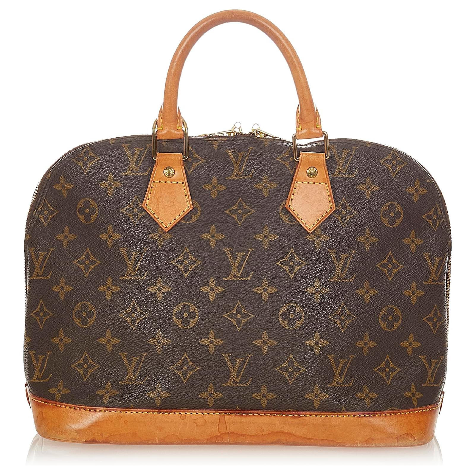 Louis Vuitton Brown Monogram Alma PM Leather Cloth ref.607919 - Joli Closet