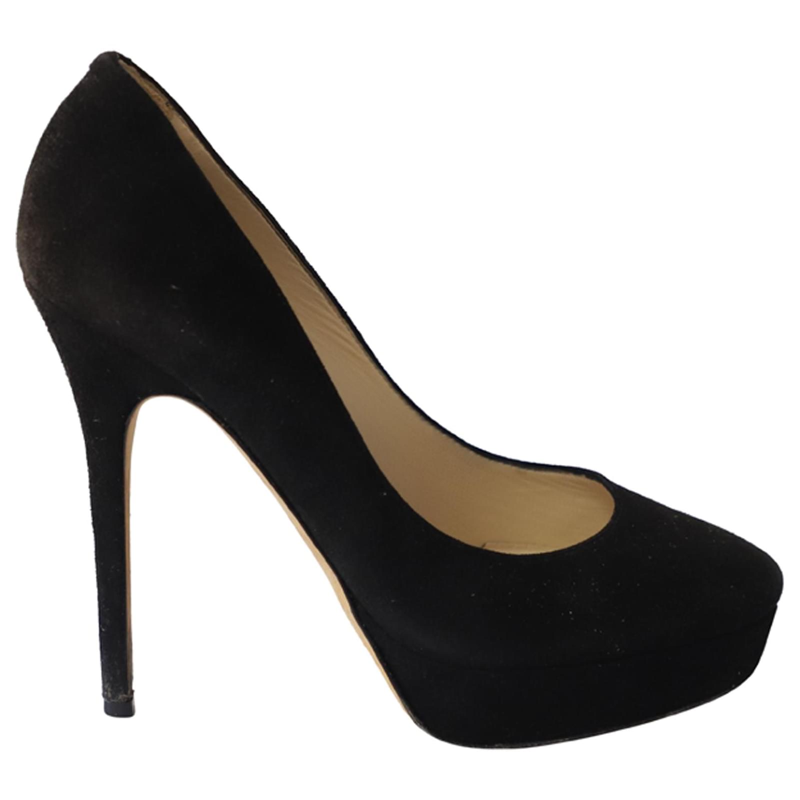 Black Suede Strappy Heels Closed Toe Sandals Platform High Heels | Heels, Pumps  heels stilettos, Stiletto heels