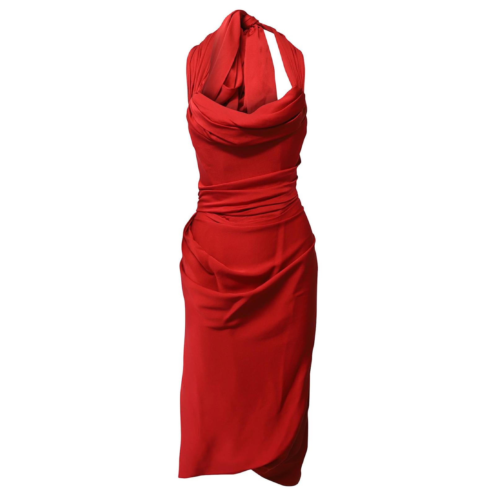 vivienne westwood red label corset dress Vivienne Westwood, Vintage Red Wrap Corset Gown from runway Wedding Dress Save 41%