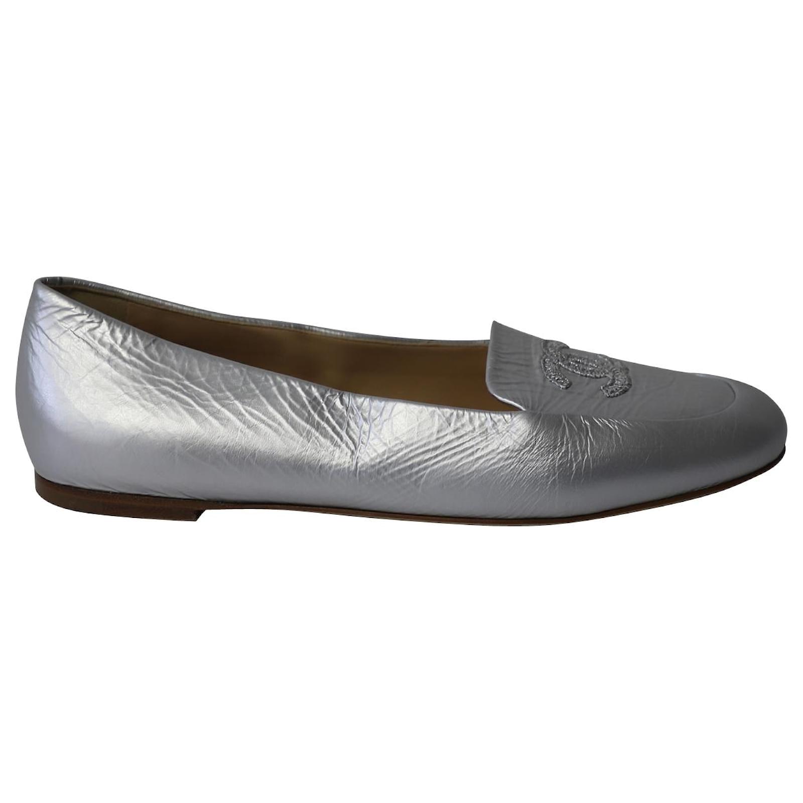 Chanel Loafers G39206 X56725 0Q187, Grey, 37