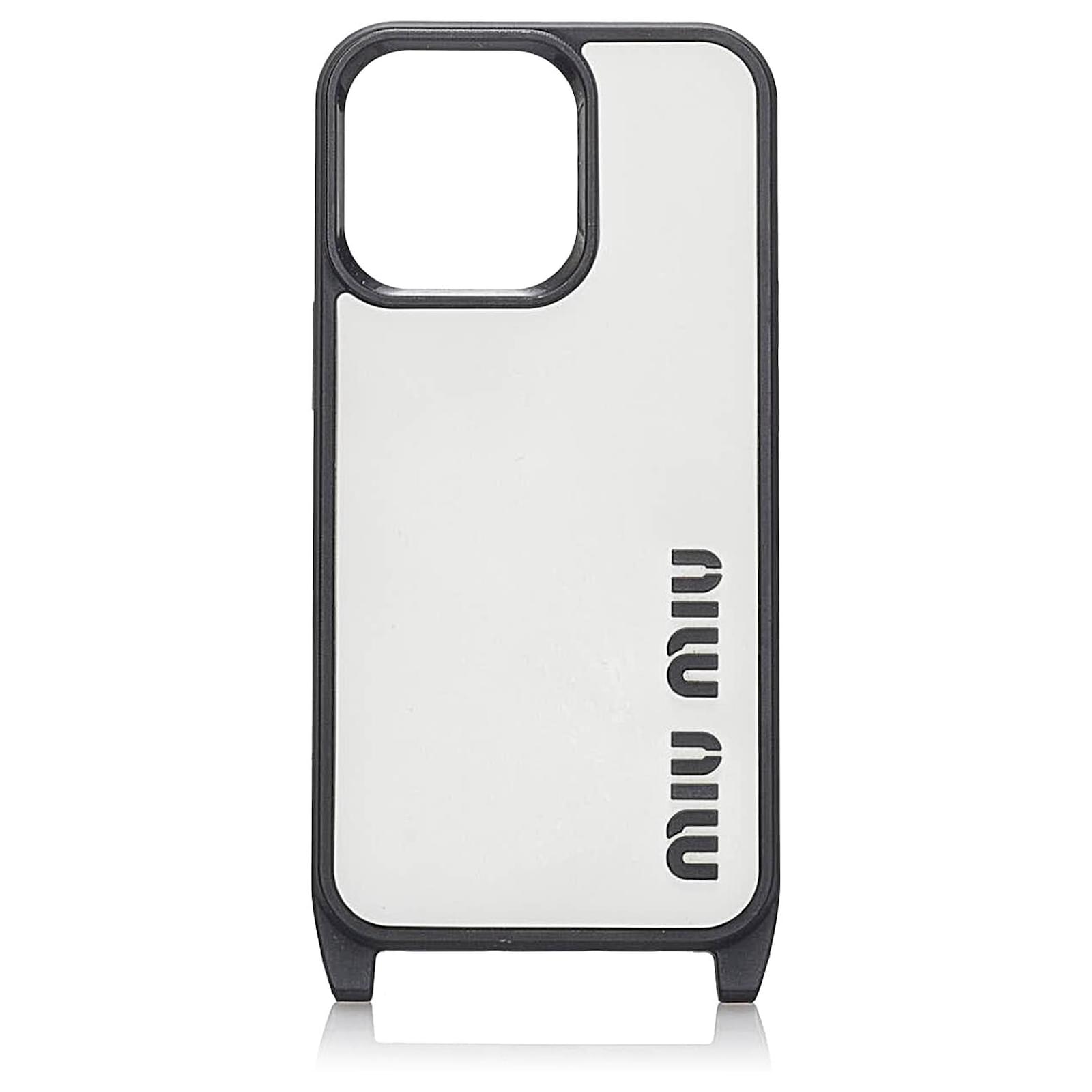 MIU MIU 黒 iPhone15ケース ミュウ ミュウ iphone16 ケース スマホケース miumiu iphone15