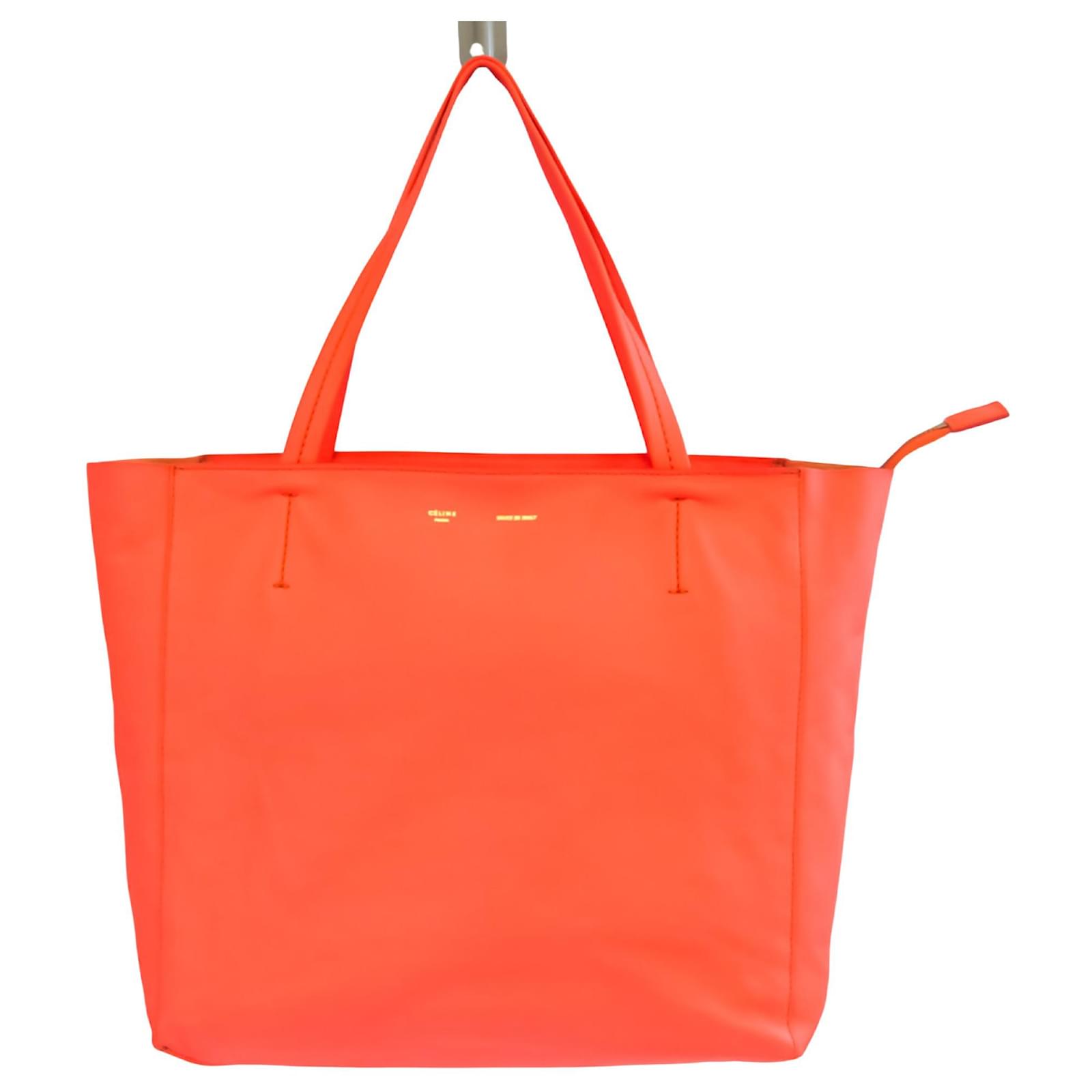 Céline Cabas Orange Leather ref.609367 - Joli Closet