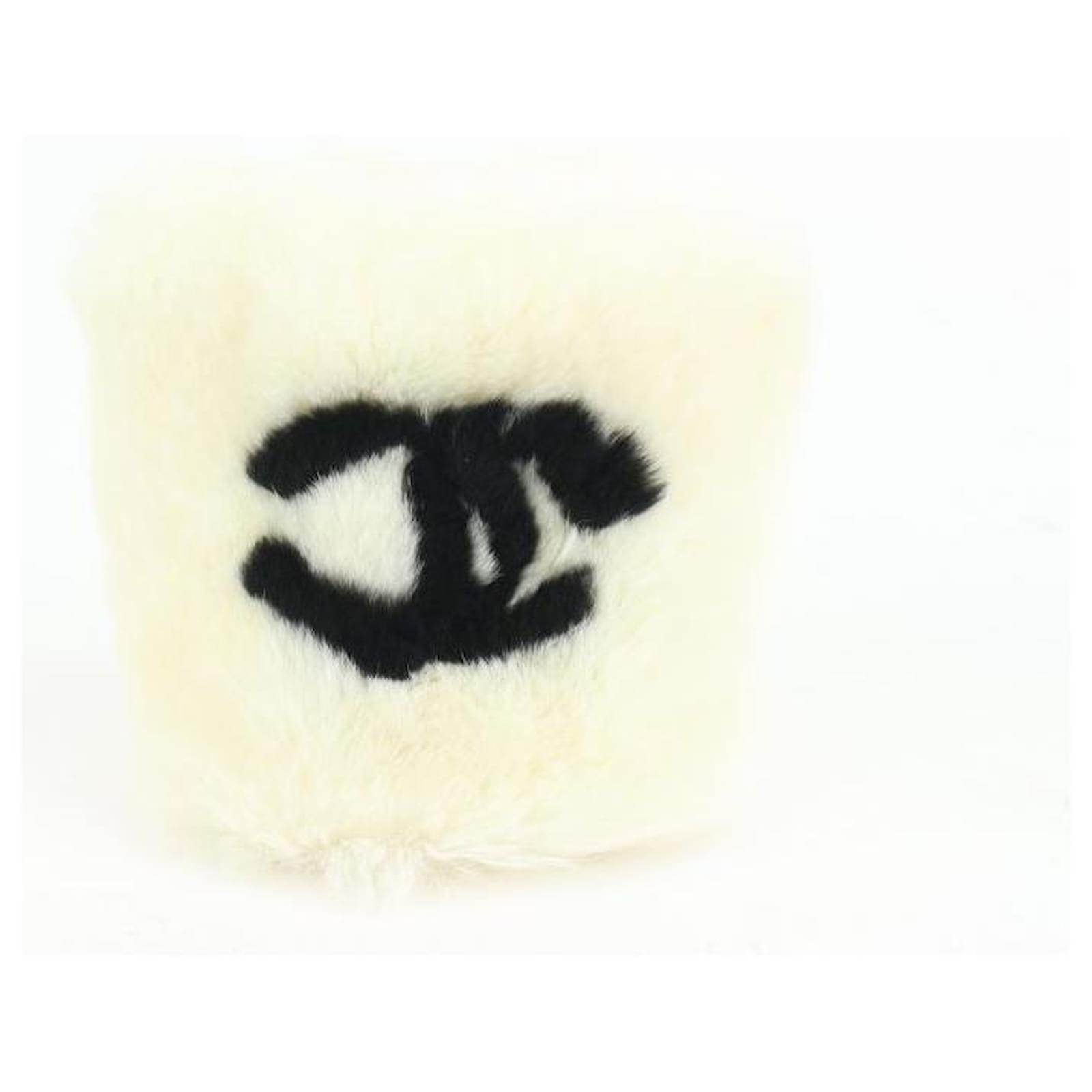 chanel fur cuffs