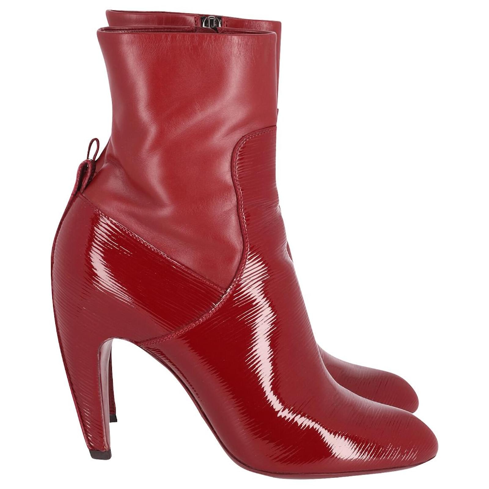 Louis Vuitton Eternal Ankle Boots in Red Patent Leather ref.609872