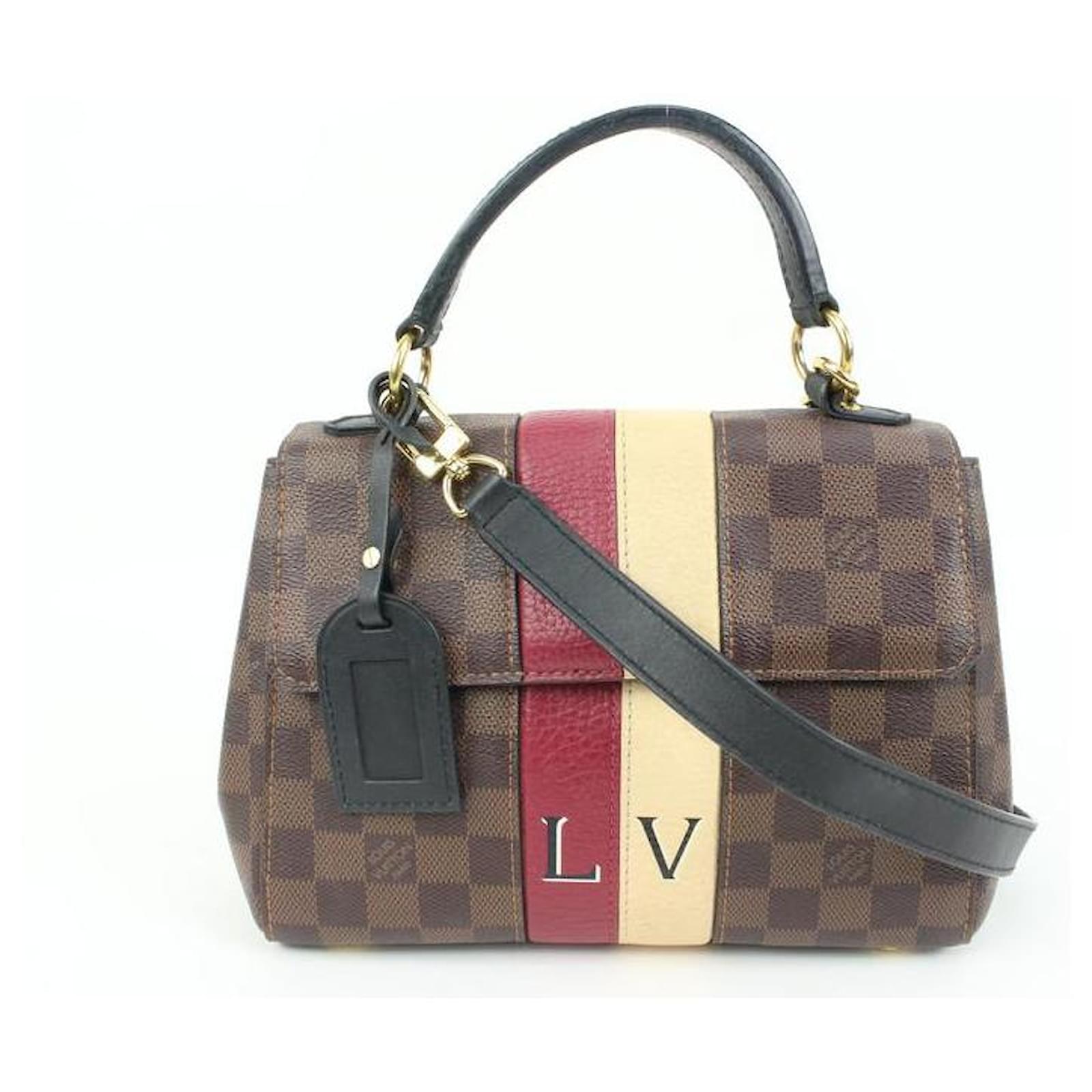 Louis Vuitton Damier Ebene Bond Street BB 2way Top Handle Bag Leather  ref.609880 - Joli Closet