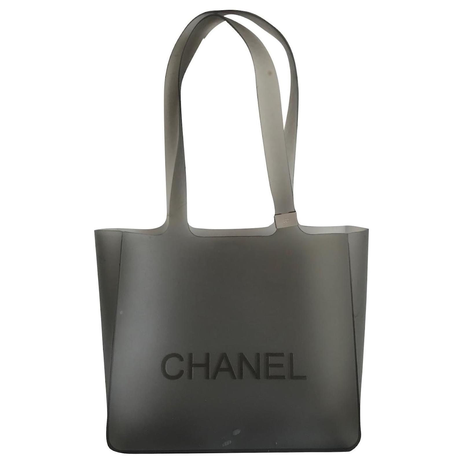 Chanel Clear Rubber Jelly Tote Bag