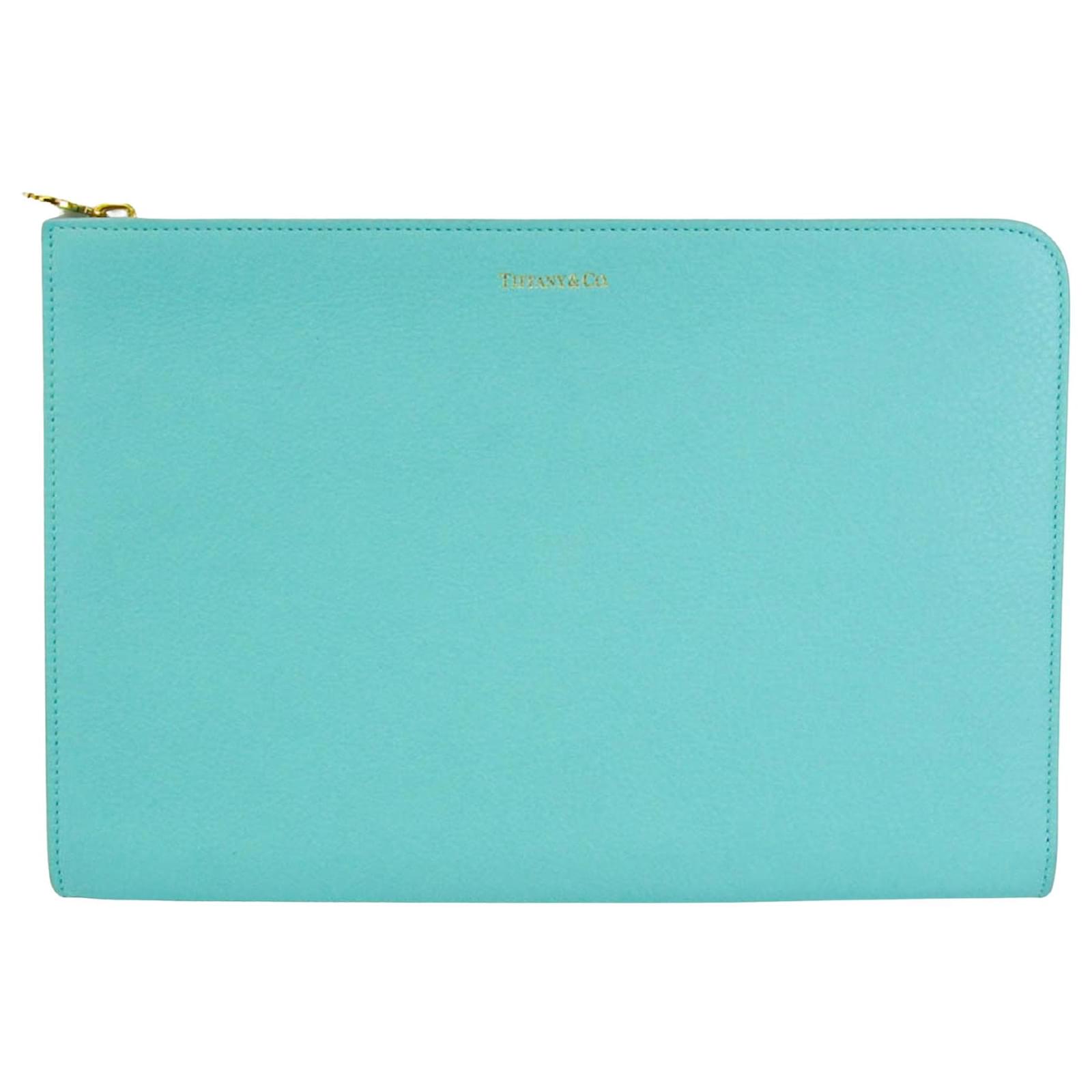 TIFFANY & CO. Light blue Leather ref.610850 Joli Closet