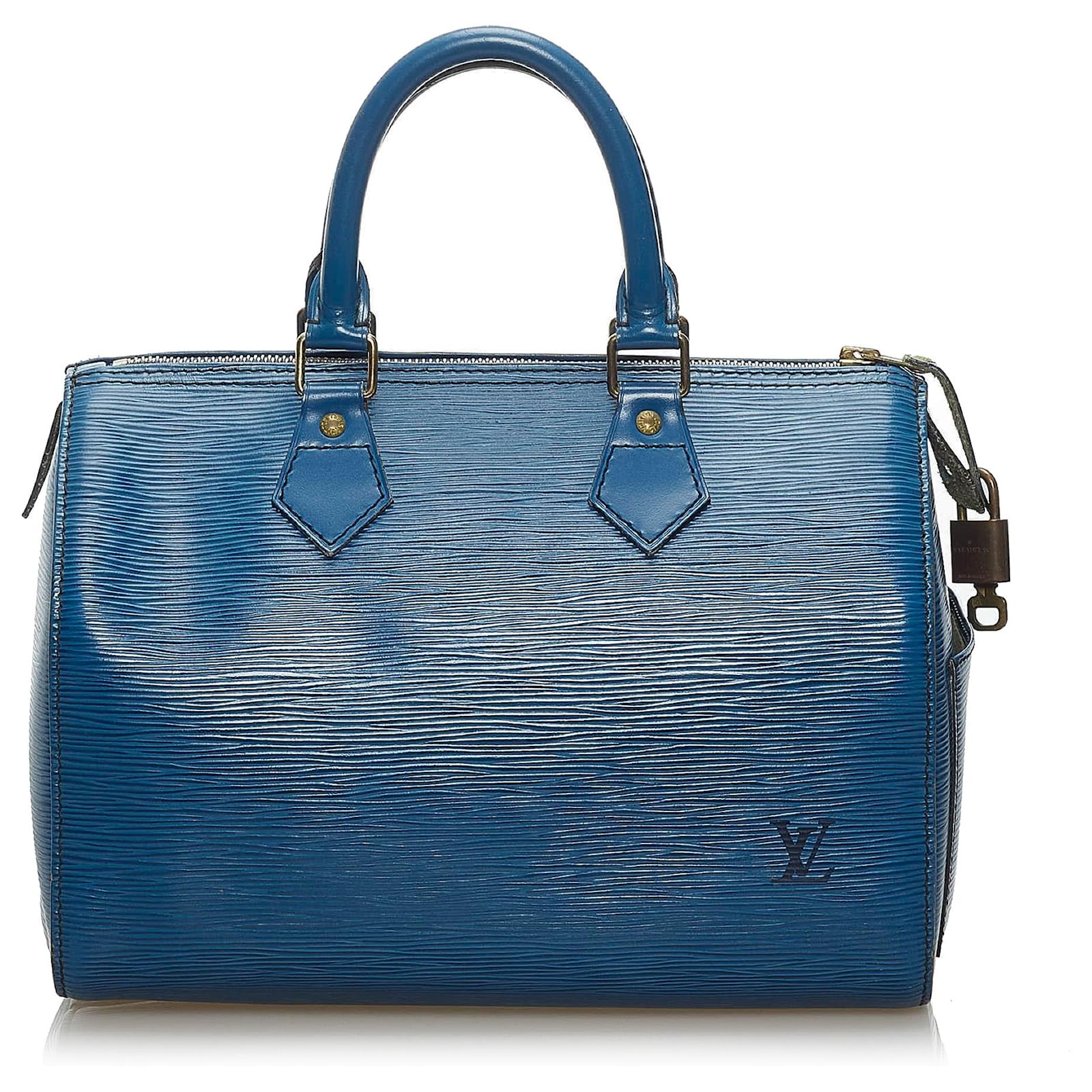 Louis Vuitton Blue EPI Speedy 30