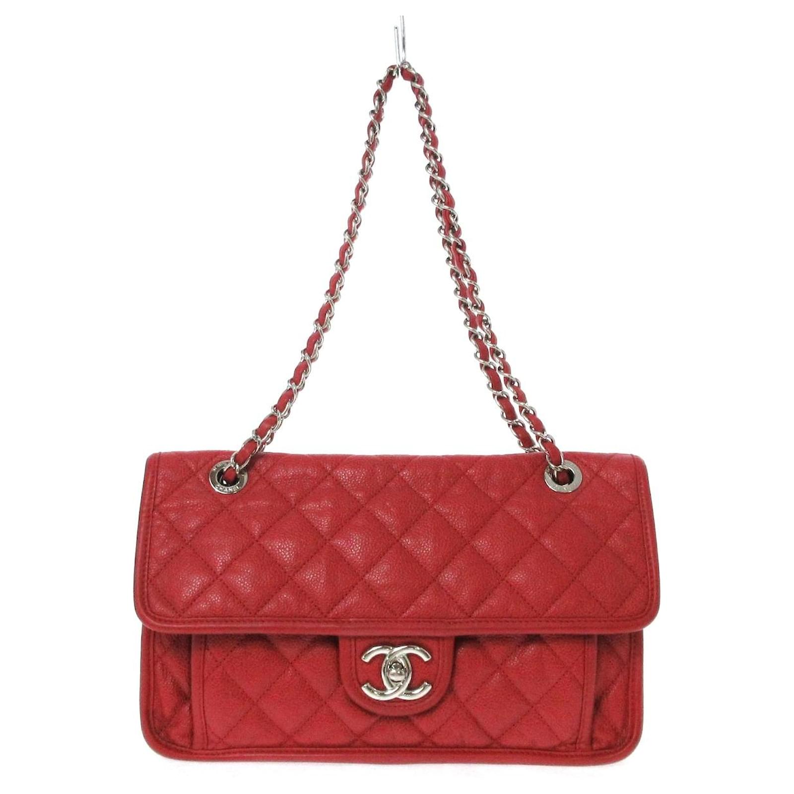 Chanel French Riviera Red Leather ref.611317 - Joli Closet