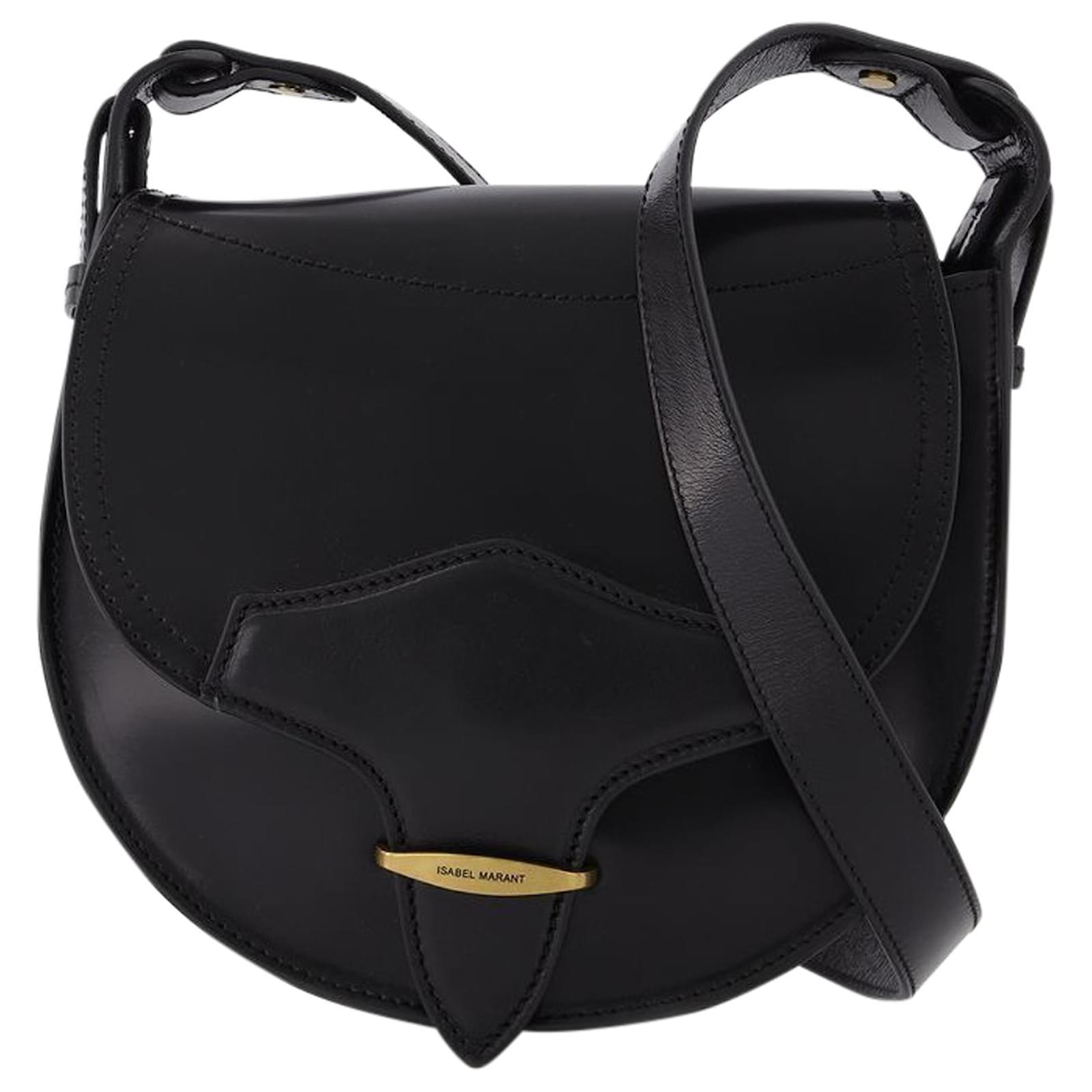 Isabel Marant Bolso Botsy en Piel Negra Negro Cuero