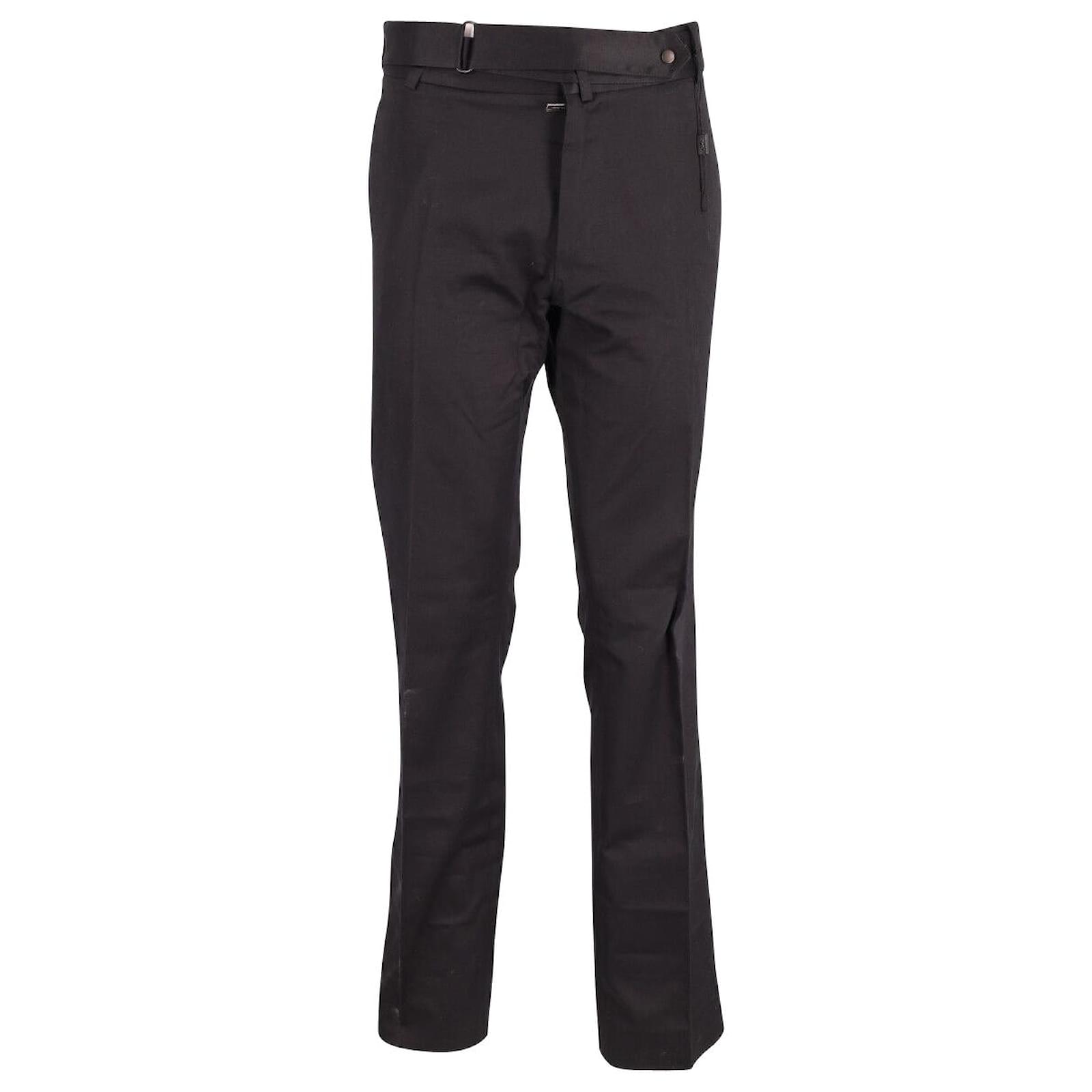 Yves Saint Laurent Tom Ford for YSL Rive Gauche Slim Fit Trousers in Black  Cotton