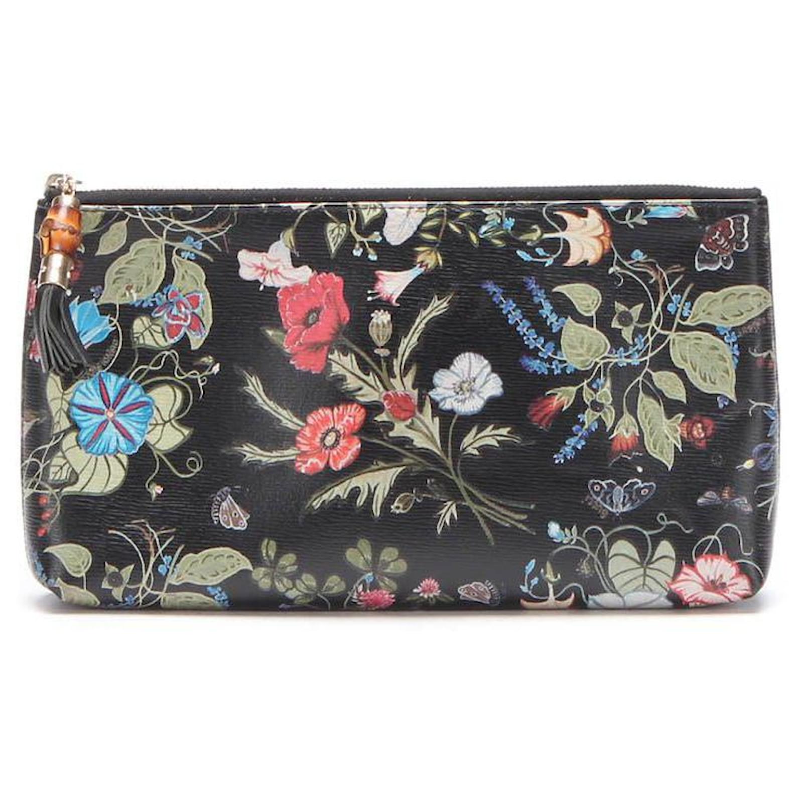 Gucci Floral Busta Grande Leather Clutch Multiple colors Pony-style ...