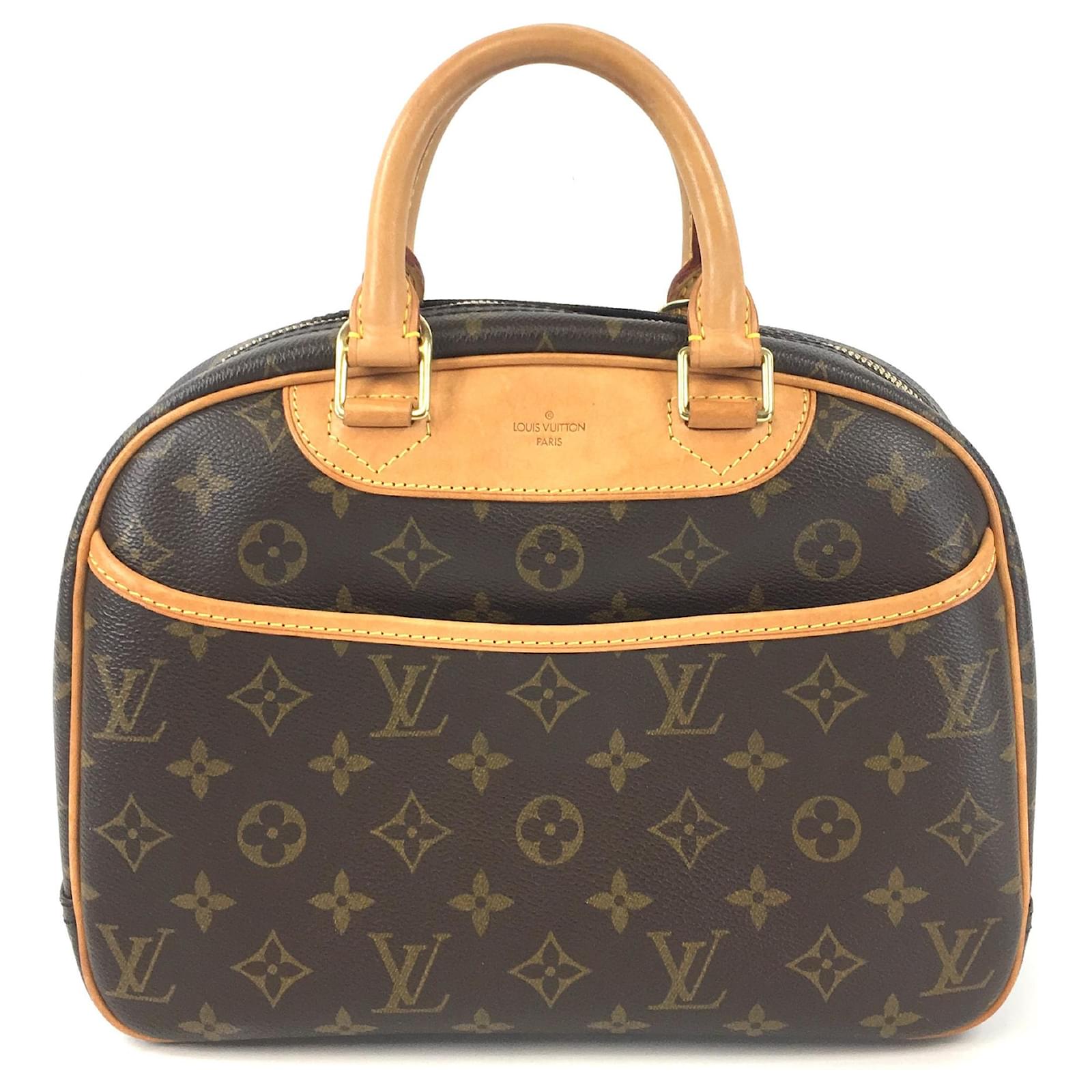Louis Vuitton Trouville Handbag Monogram Canvas Brown 1877961