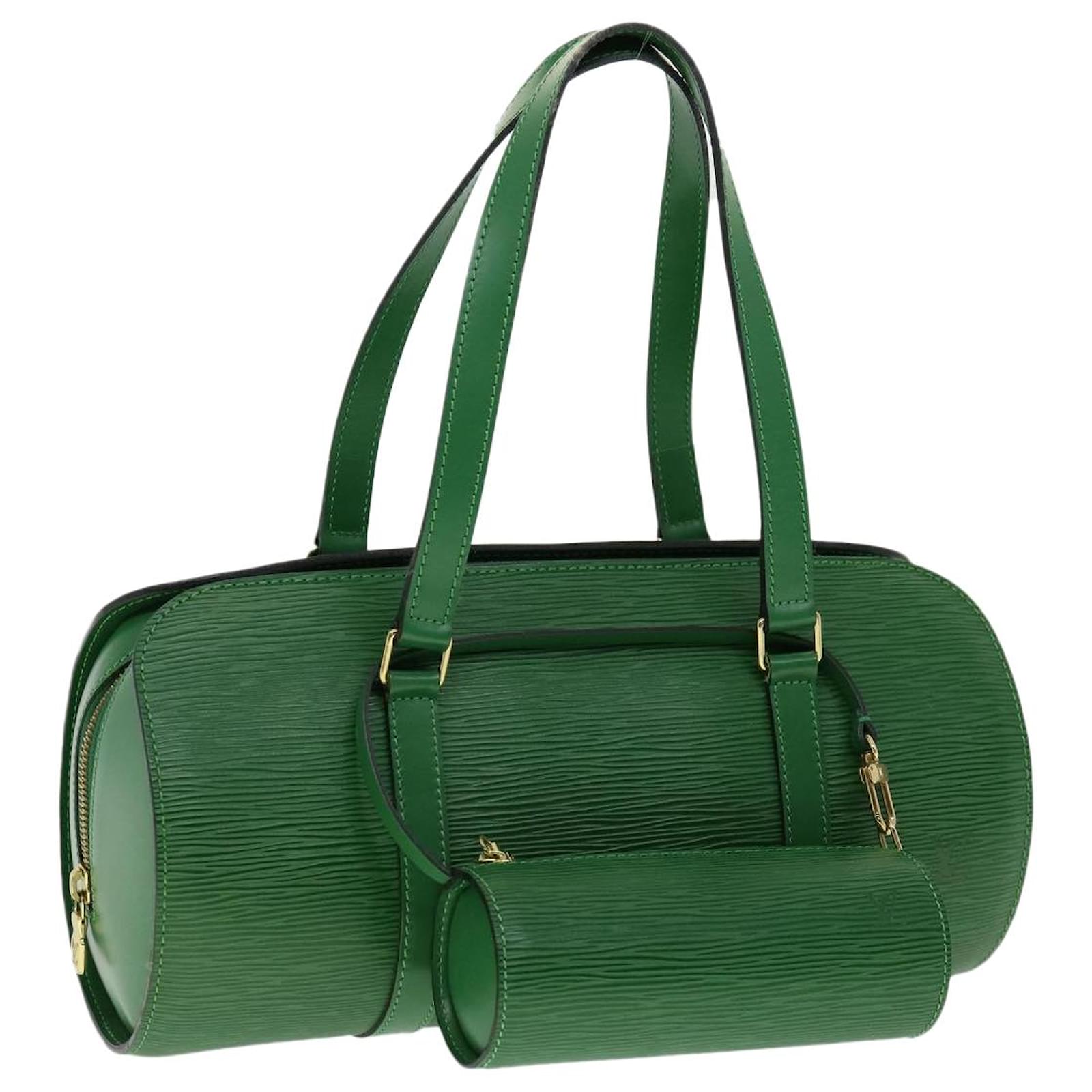 Louis Vuitton Soufflot Green Leather ref.612644 - Joli Closet