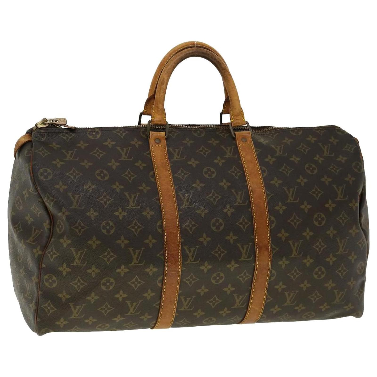 Louis Vuitton Monogram Keepall 50 Boston Bag M41426 LV Auth yk8062 Cloth  ref.1033830 - Joli Closet