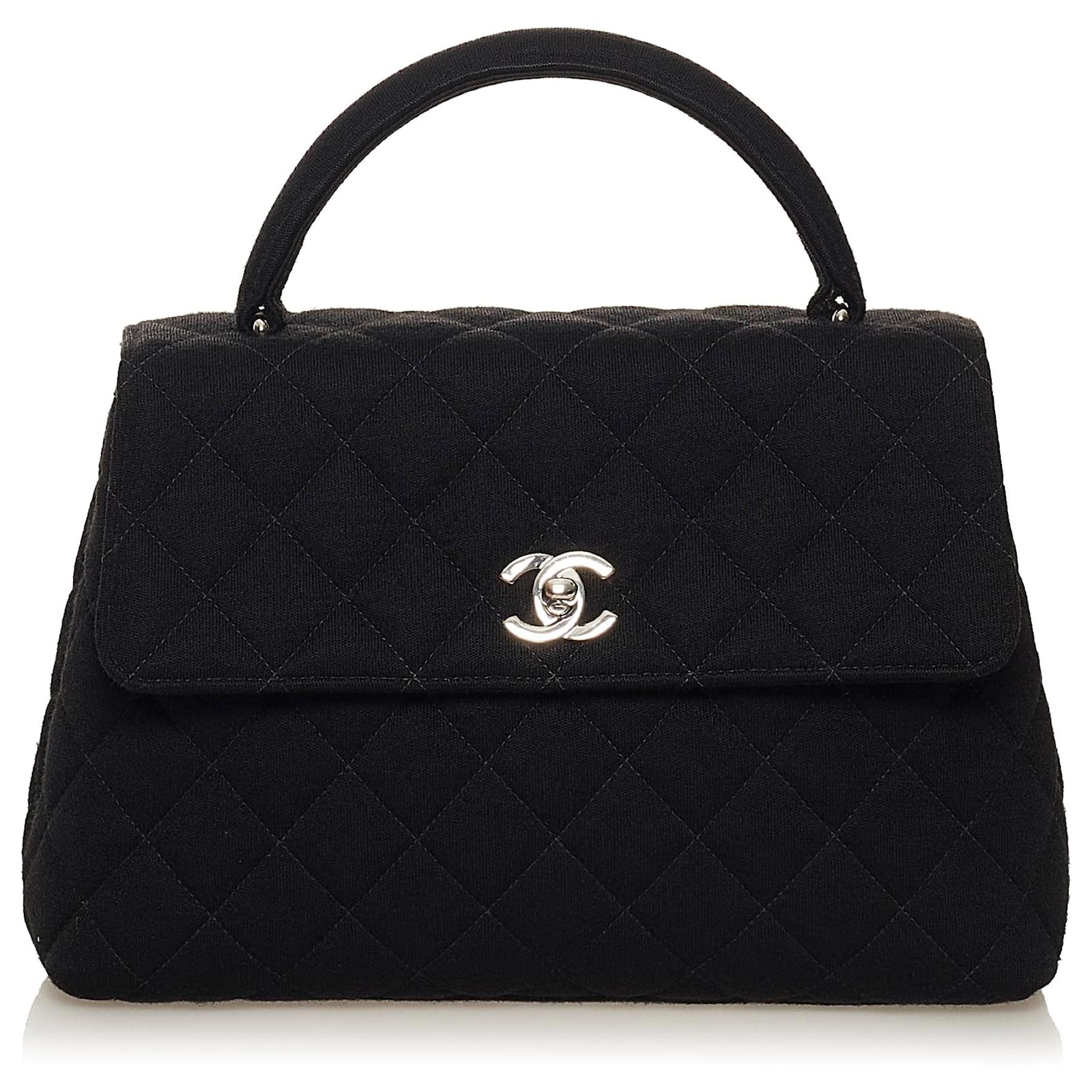 Chanel Black Cotton Handbag Cloth ref.612946 - Joli Closet