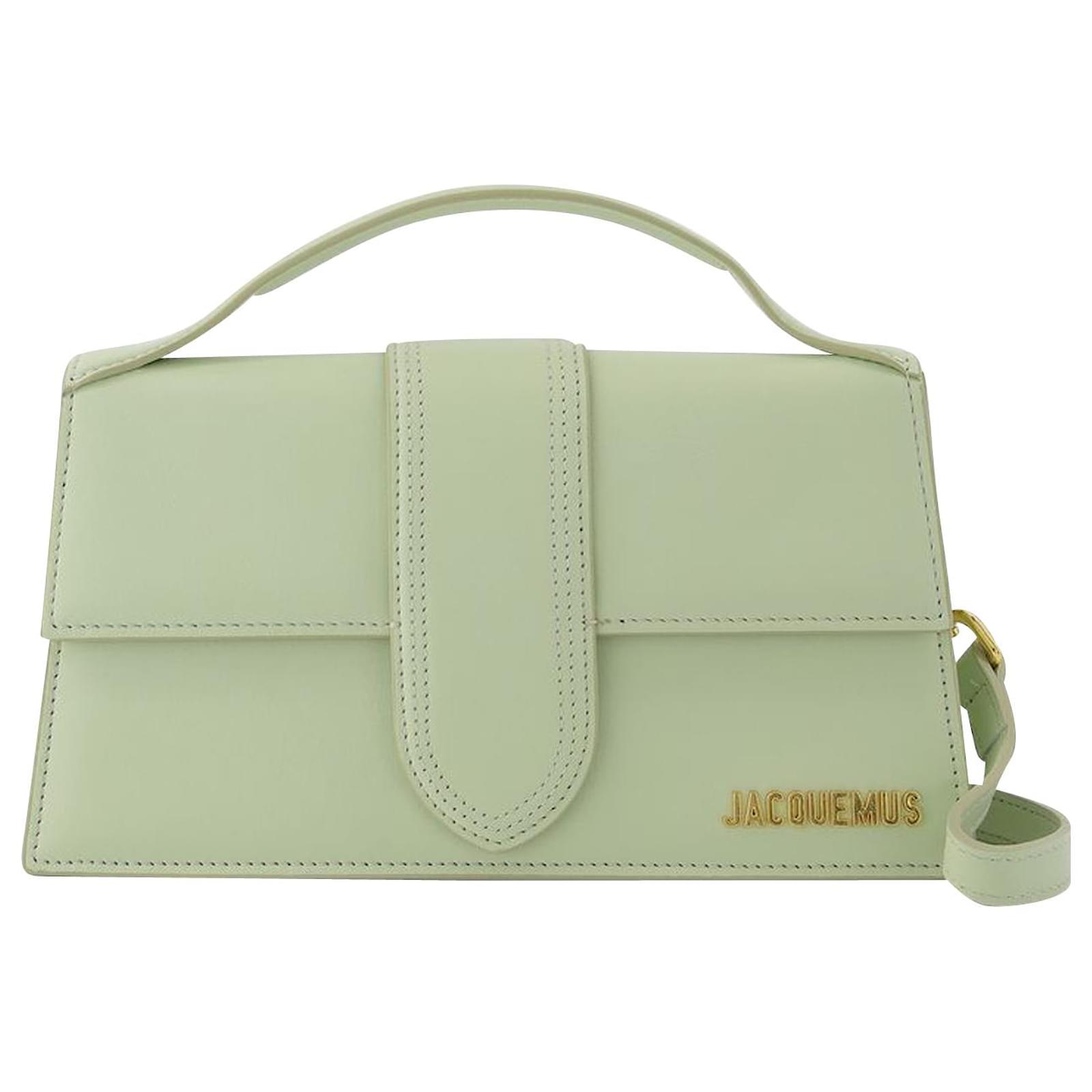 Jacquemus Sac Le Grand Bambino en Cuir Vert ref.613117 Joli Closet