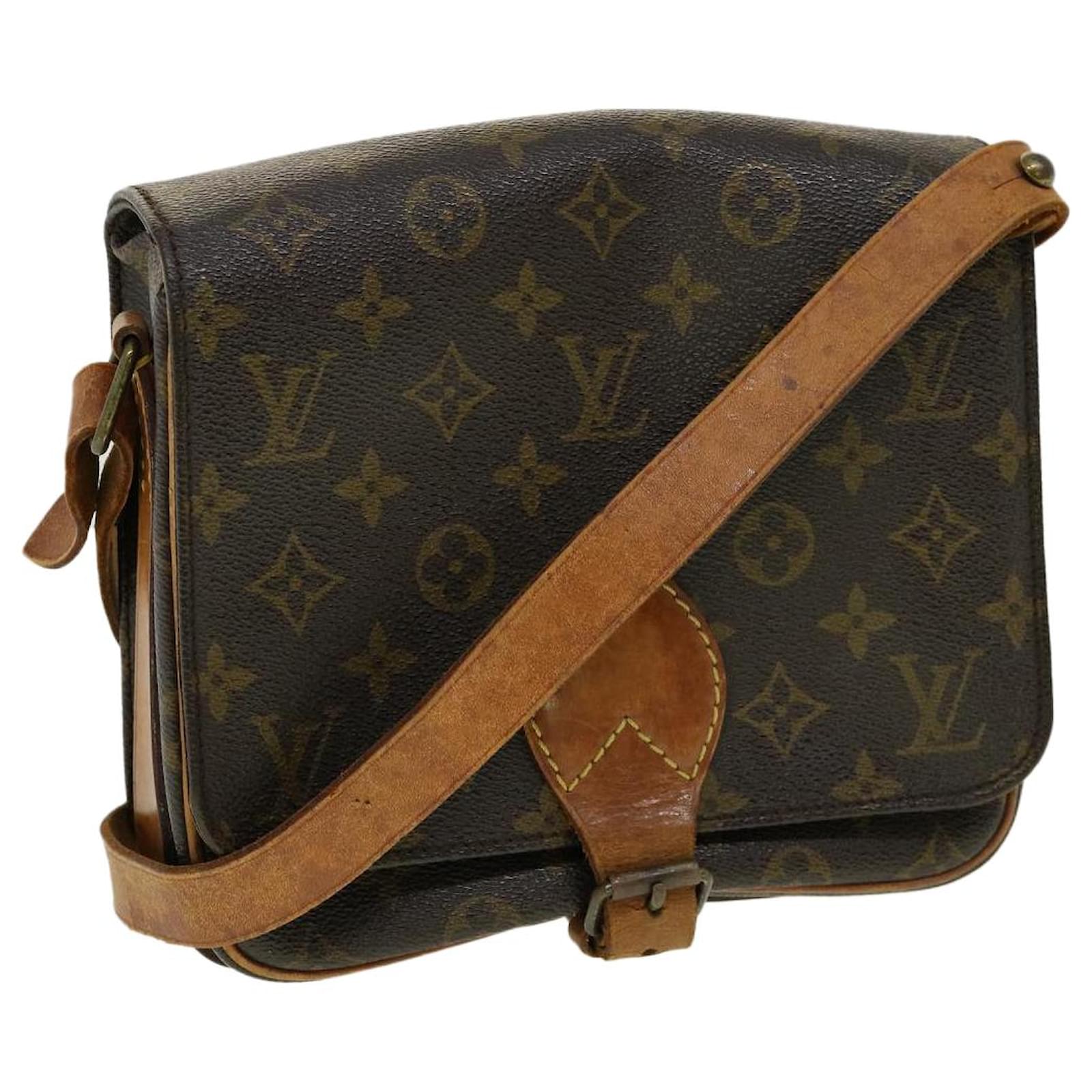 LOUIS VUITTON Cartouchiere Epi Leather Blue Toledo Shoulder Bag