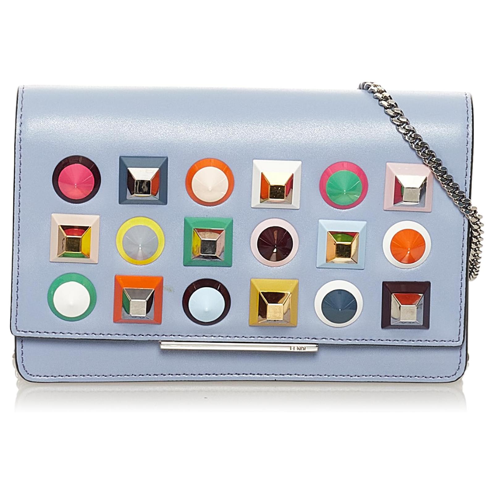 Fendi Rainbow Stud Wallet on Chain