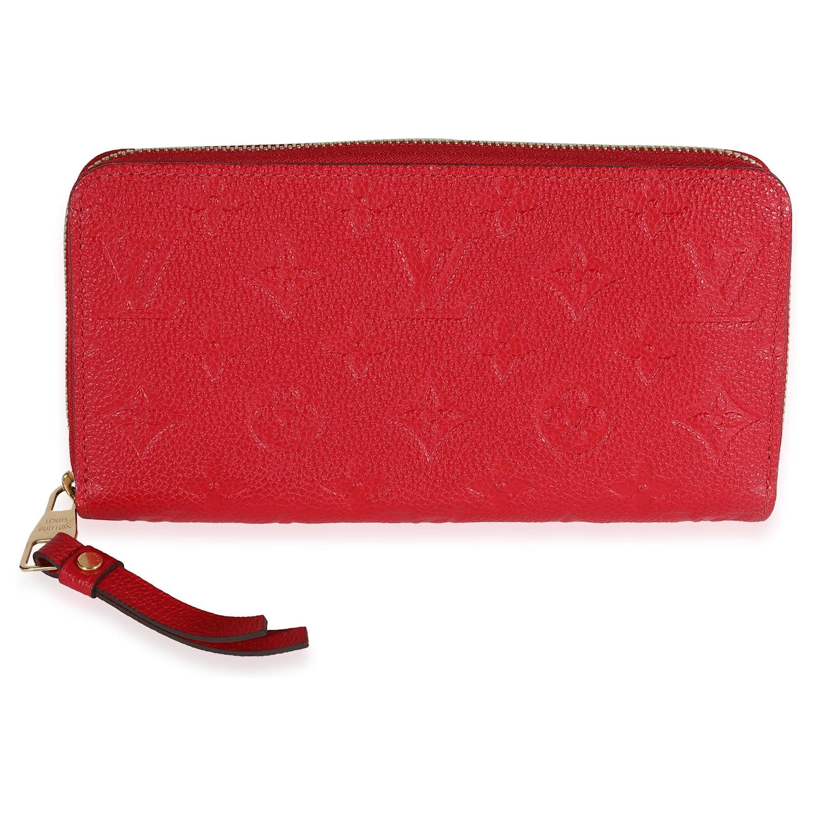 Red Monogram Empreinte Zippy Wallet