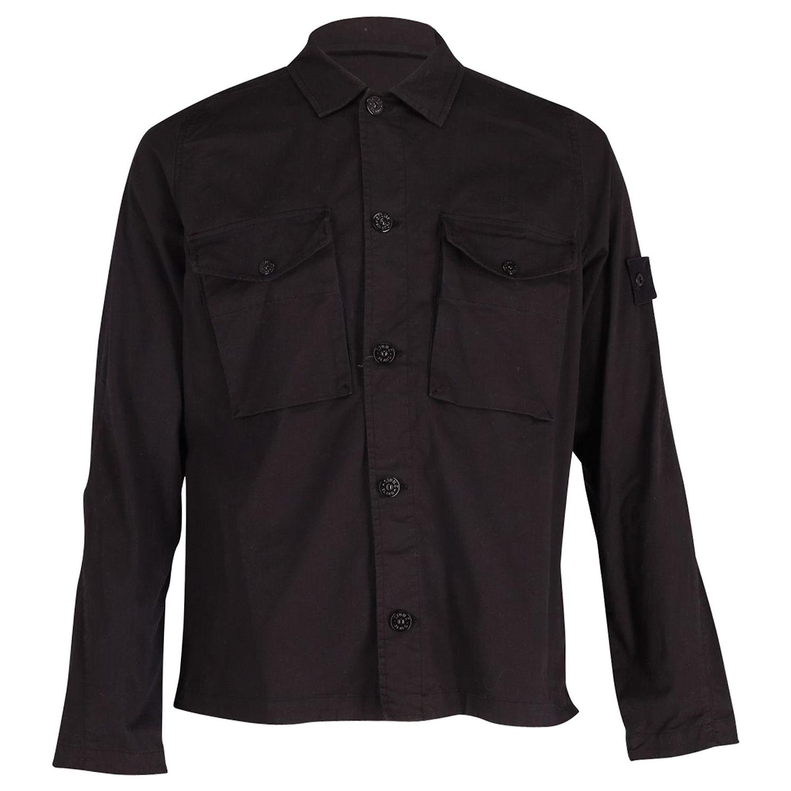 Chemise Stone Island 1995 Velours Côtelé Double Poche Zippée - État Parfait Taille M