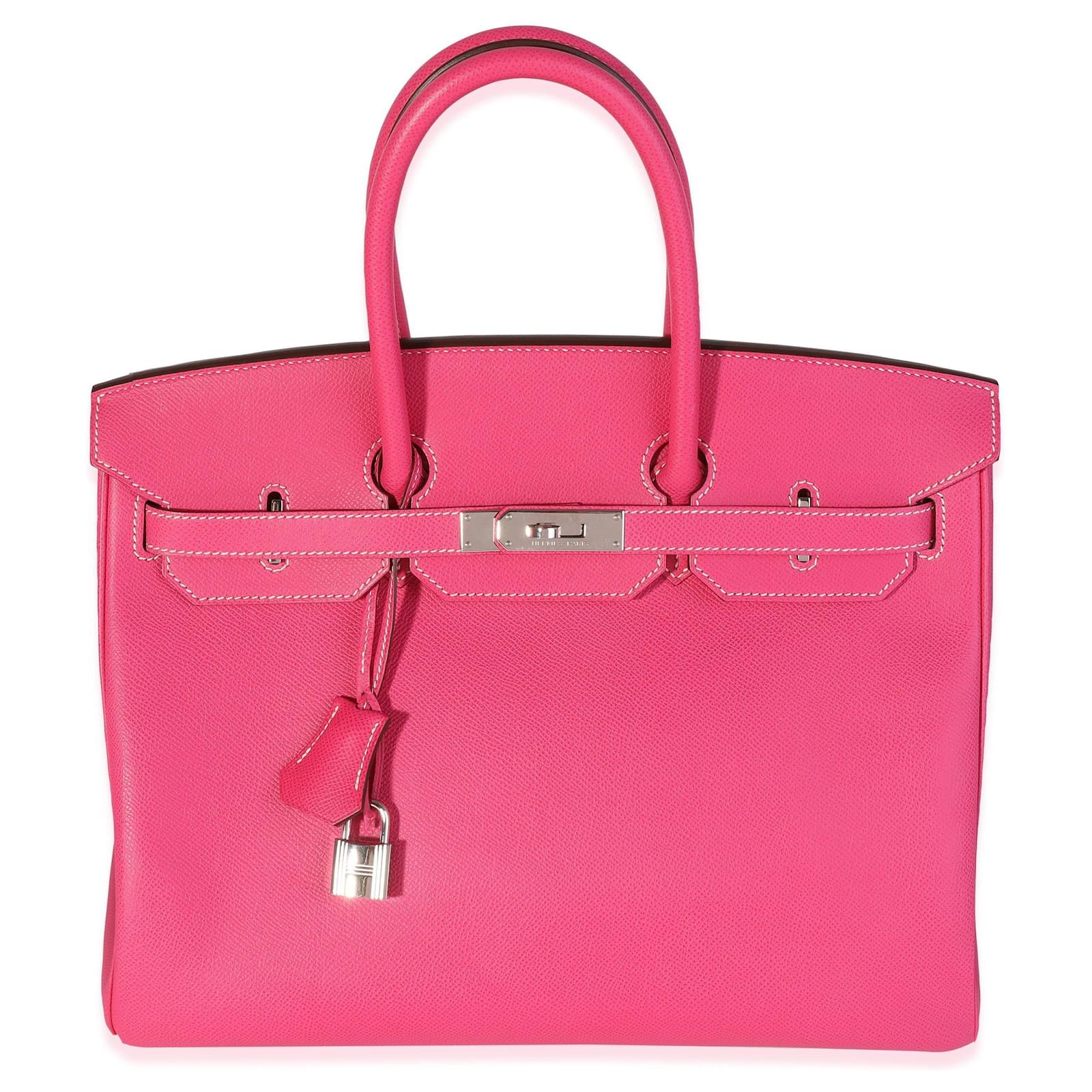 Hermès Hermes Rose Tyrien Epsom Birkin 35 Phw Pink Leather ref
