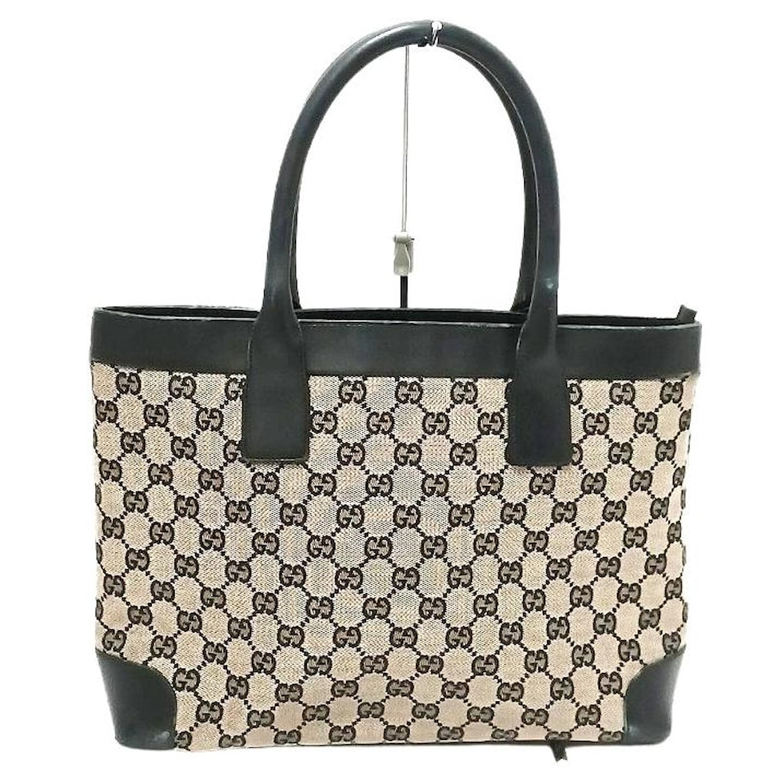 Gucci GG pattern Black Leather ref.614864 - Joli Closet