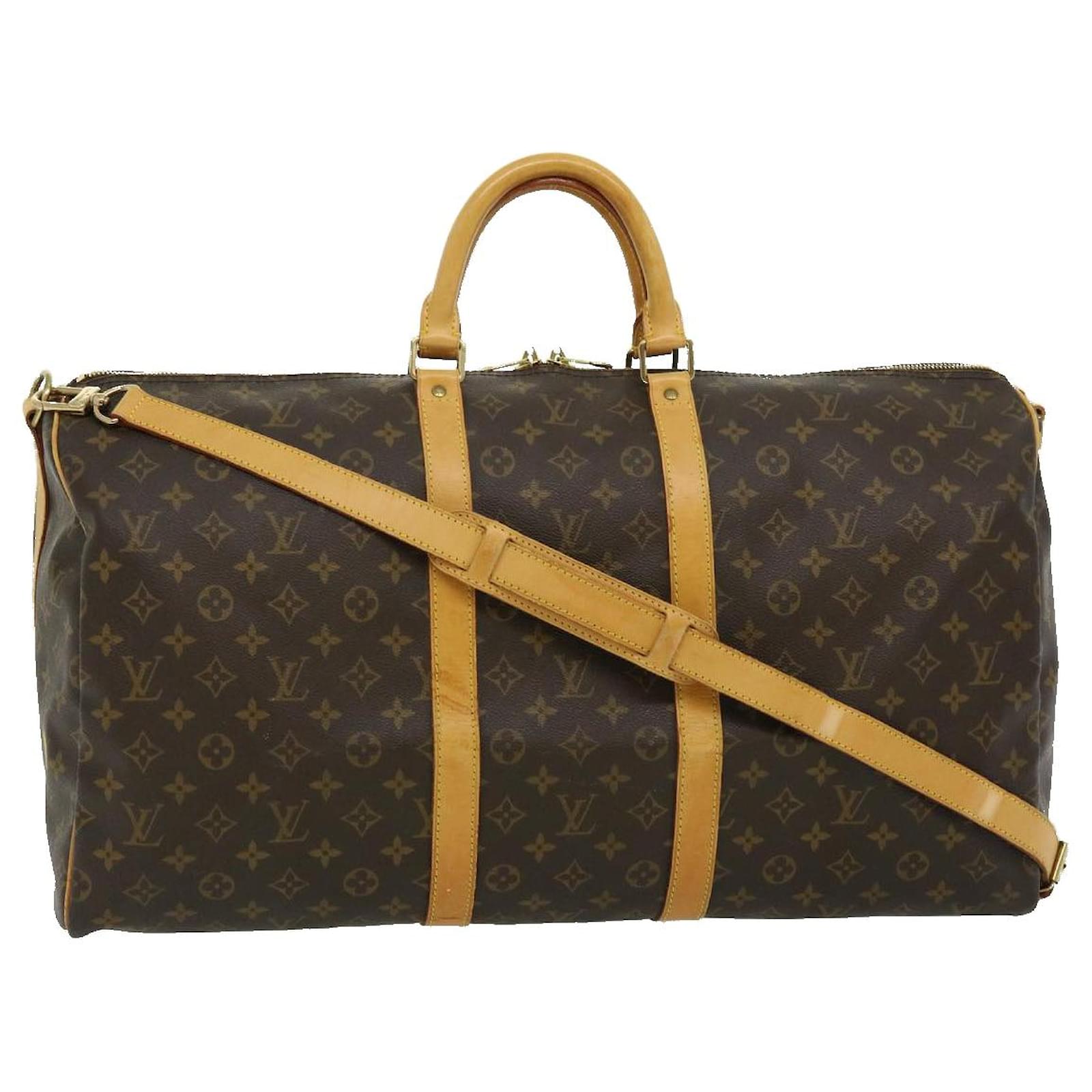 Louis Vuitton Monogram Keepall Bandouliere55 Boston Bag M41414 LV Auth ...
