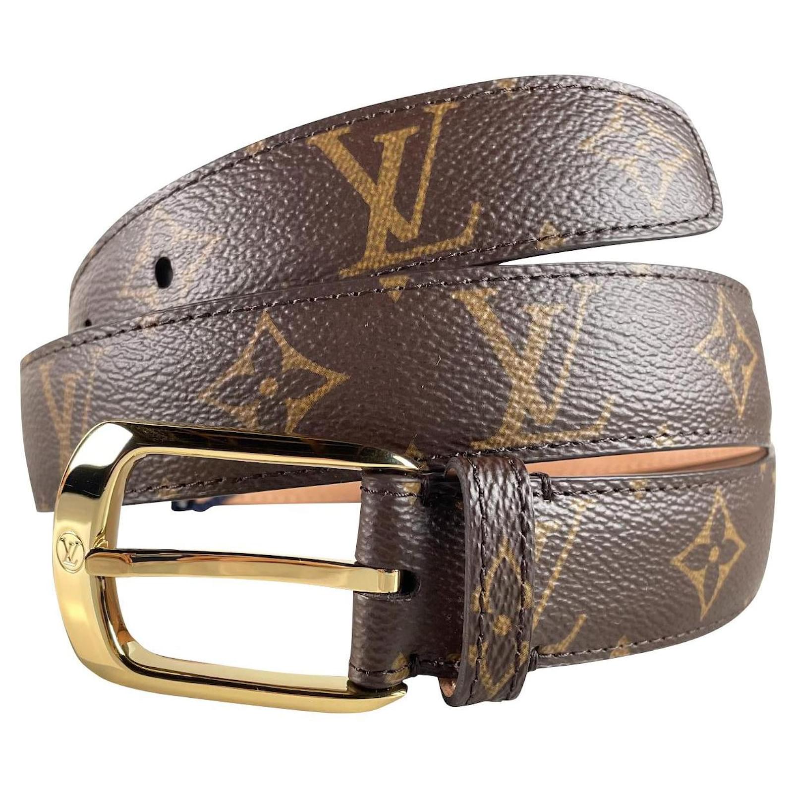 Louis Vuitton Ellipse Belt 30MM Brown Cloth ref.615603 - Joli Closet