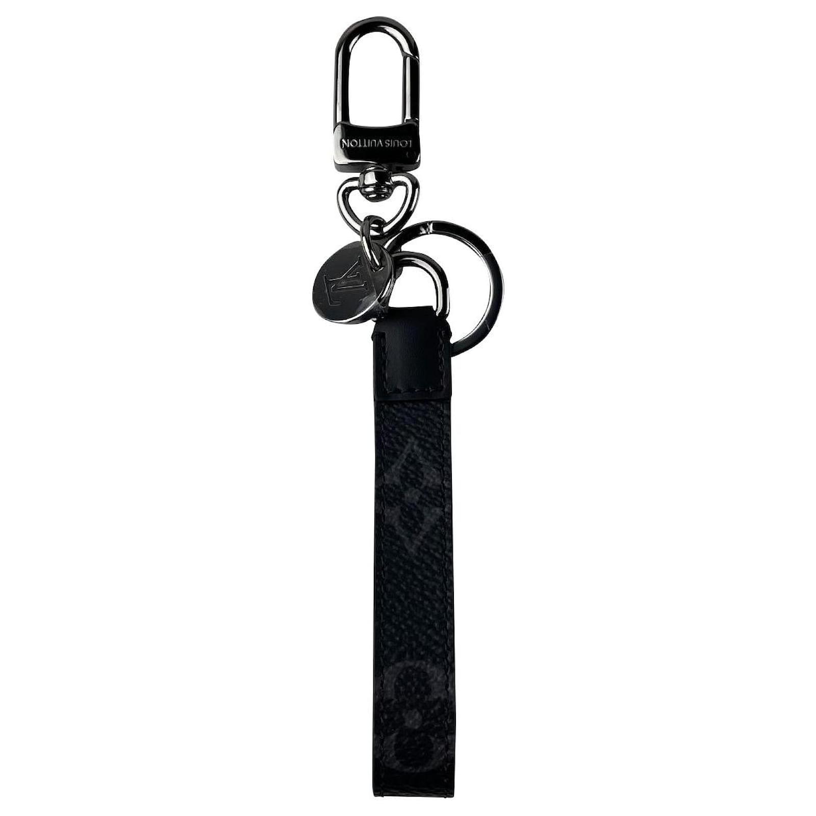 Louis Vuitton Jewel Bag and Wrist Strap Keyring Dark grey Cloth