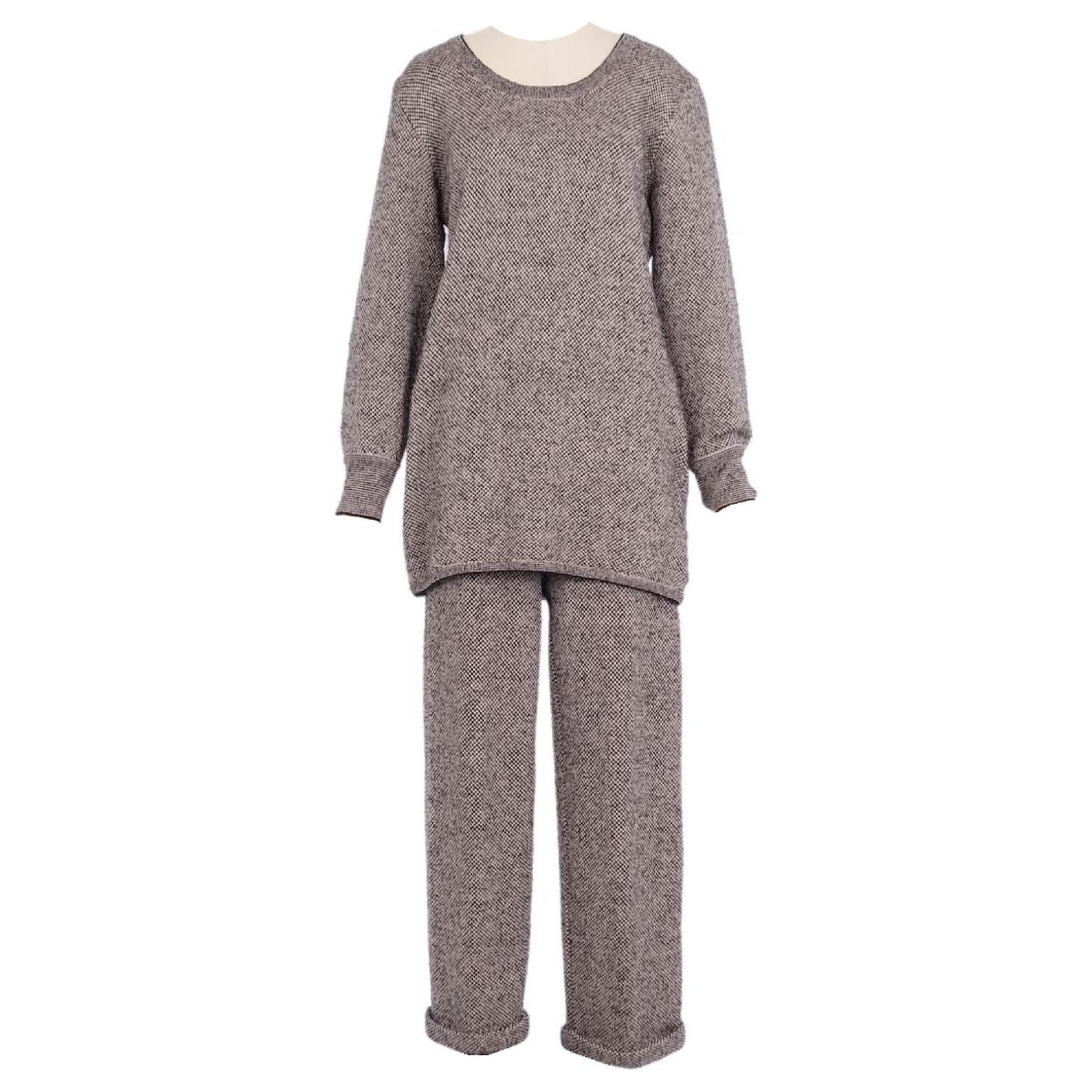 Chloé Tenue avec pantalon en laine Chloe Marron Noir