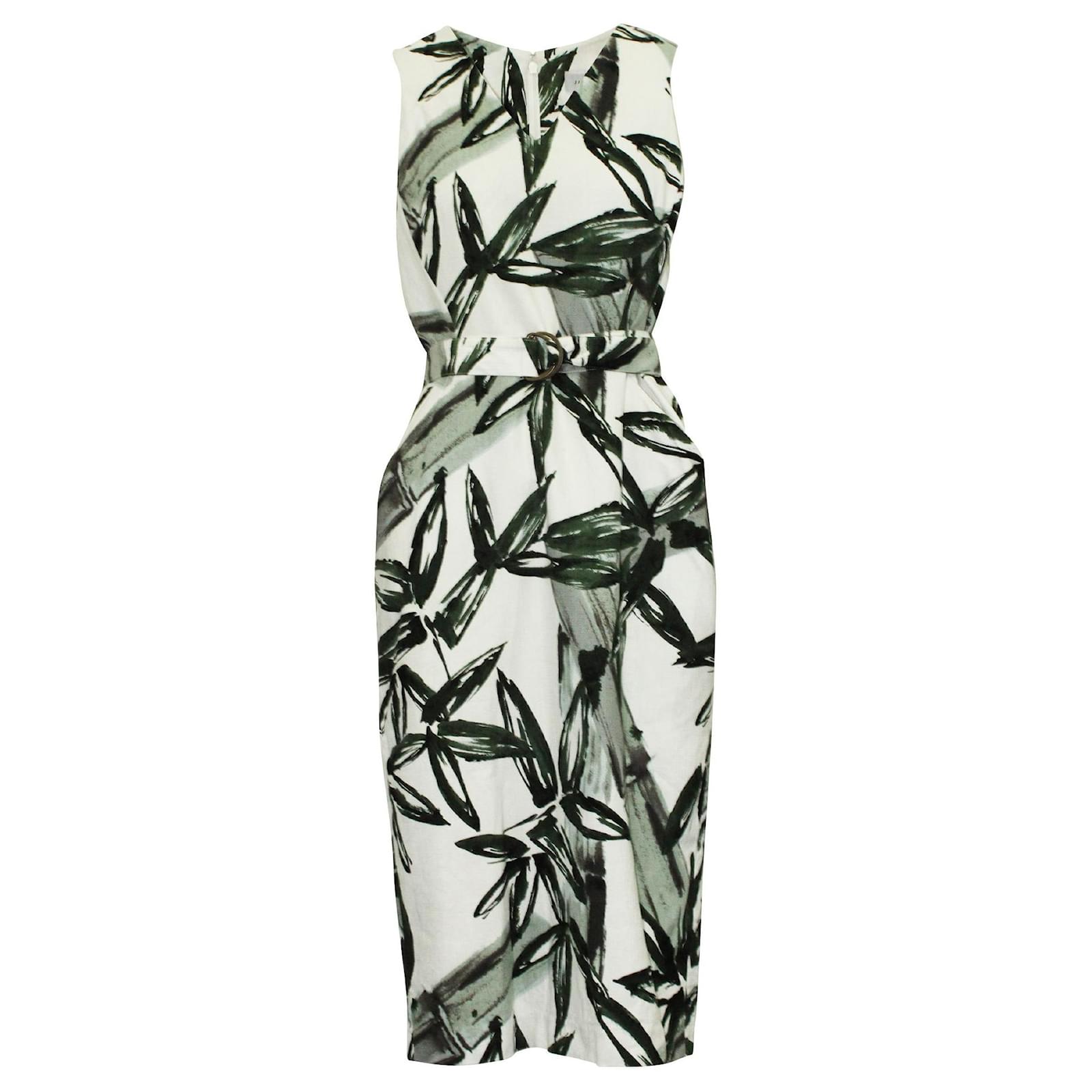 Jigsaw Floral Print Dress with Belt Polyester ref.615740 - Joli Closet