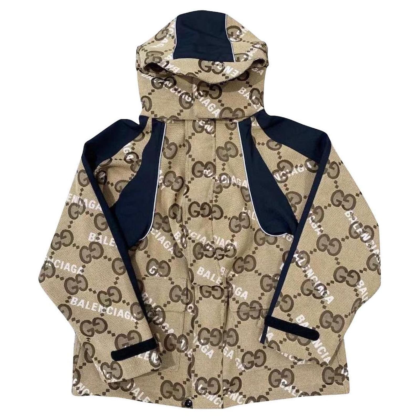 Balenciaga Gucci Hacker Monogram Puffer Jacket