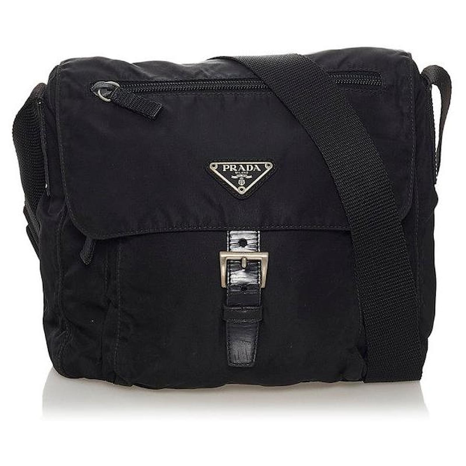 Prada Tessuto Crossbody bag Black Nylon ref.617327 Joli Closet