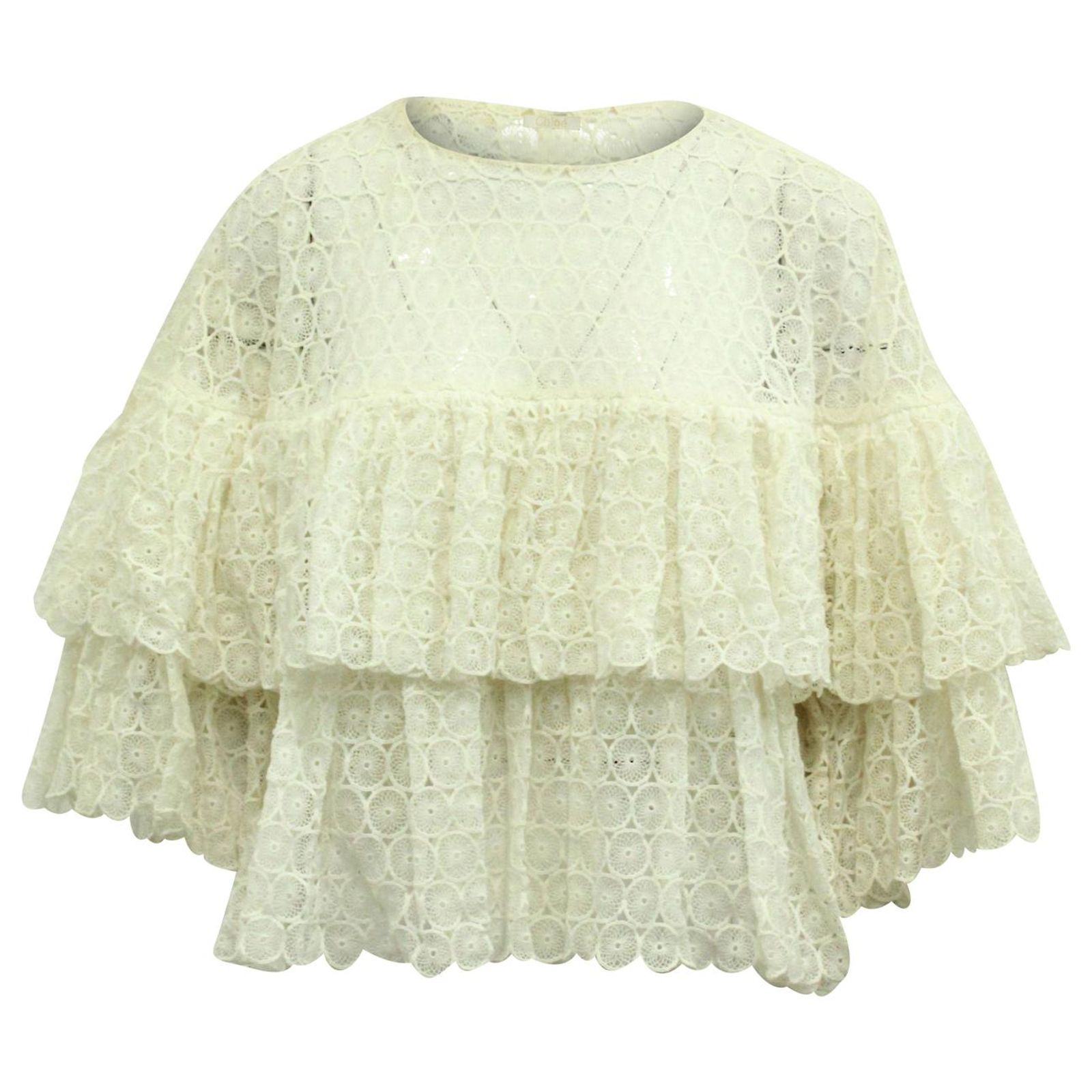 Top In Pizzo Con Paillettes Donna - Maglietta Maniche Corte Glitterata Per Feste, Carnevale, Compleanni, Taglia 74