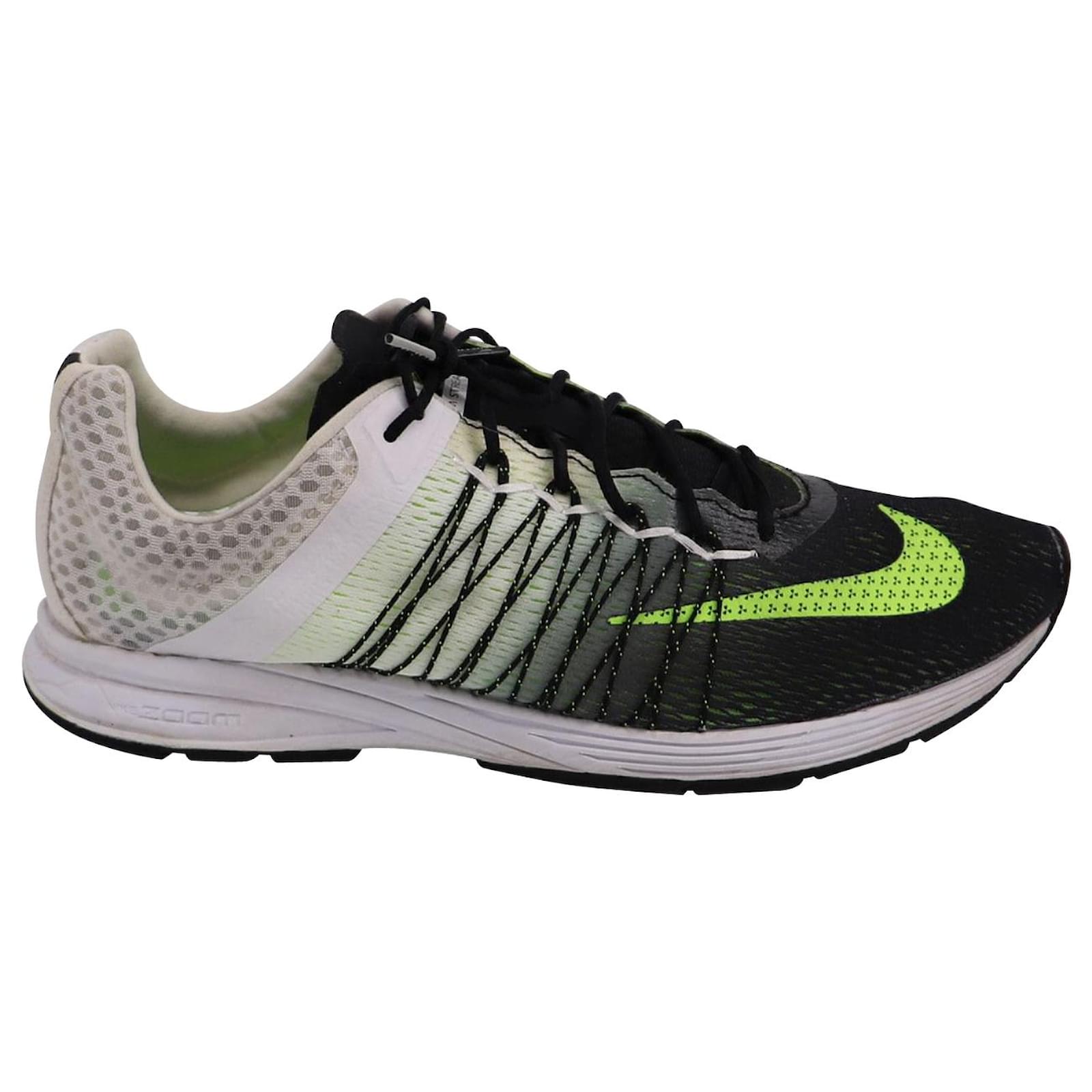 Nike Air Zoom 5 in Black/Neon Polyester - Closet