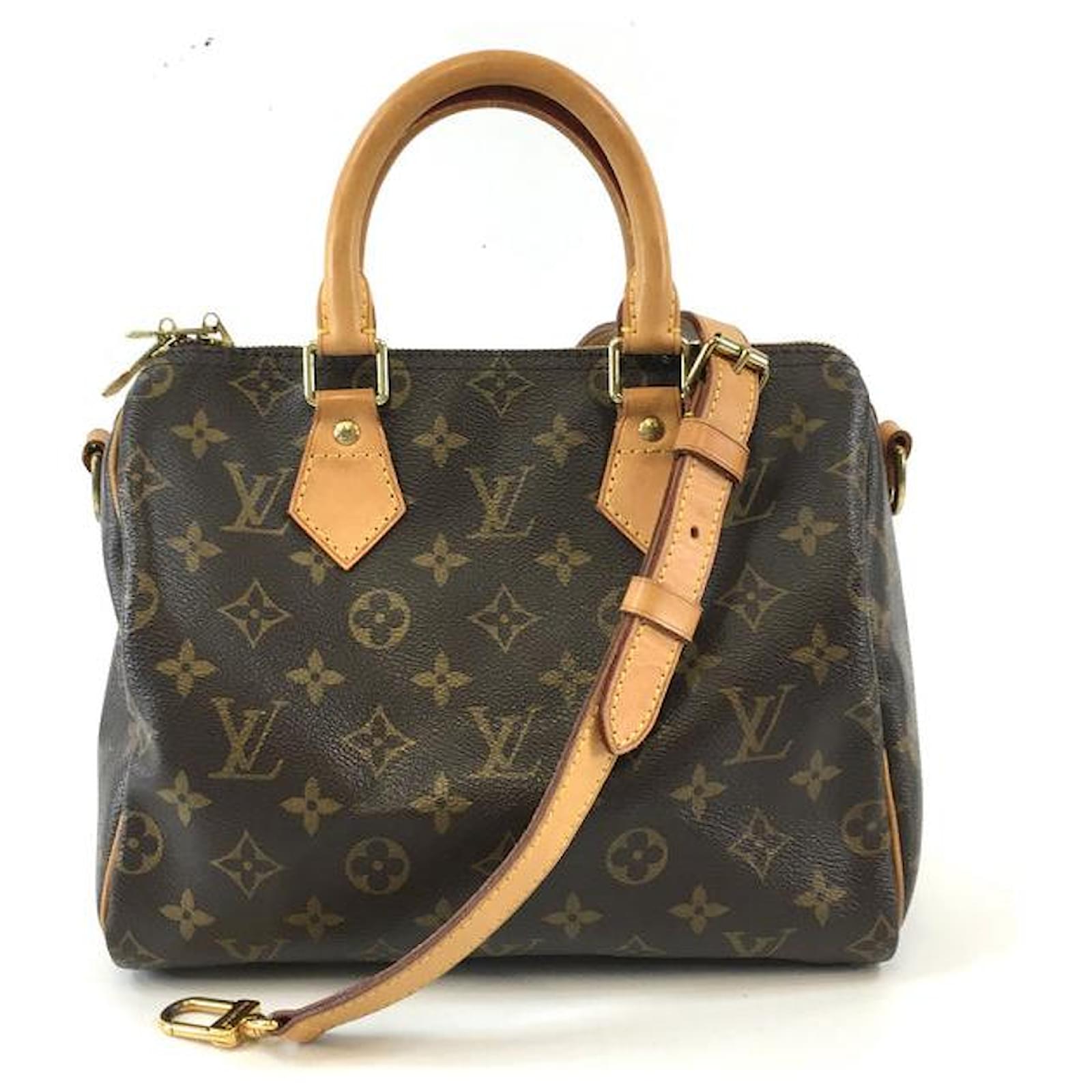 Louis Vuitton, Bags, Louis Vuitton Speedy Tan Leather Purse Handles