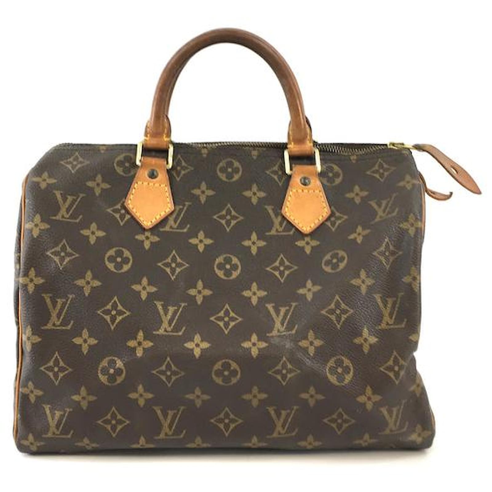 Pre-owned Louis Vuitton Speedy Monogram 35 Brown