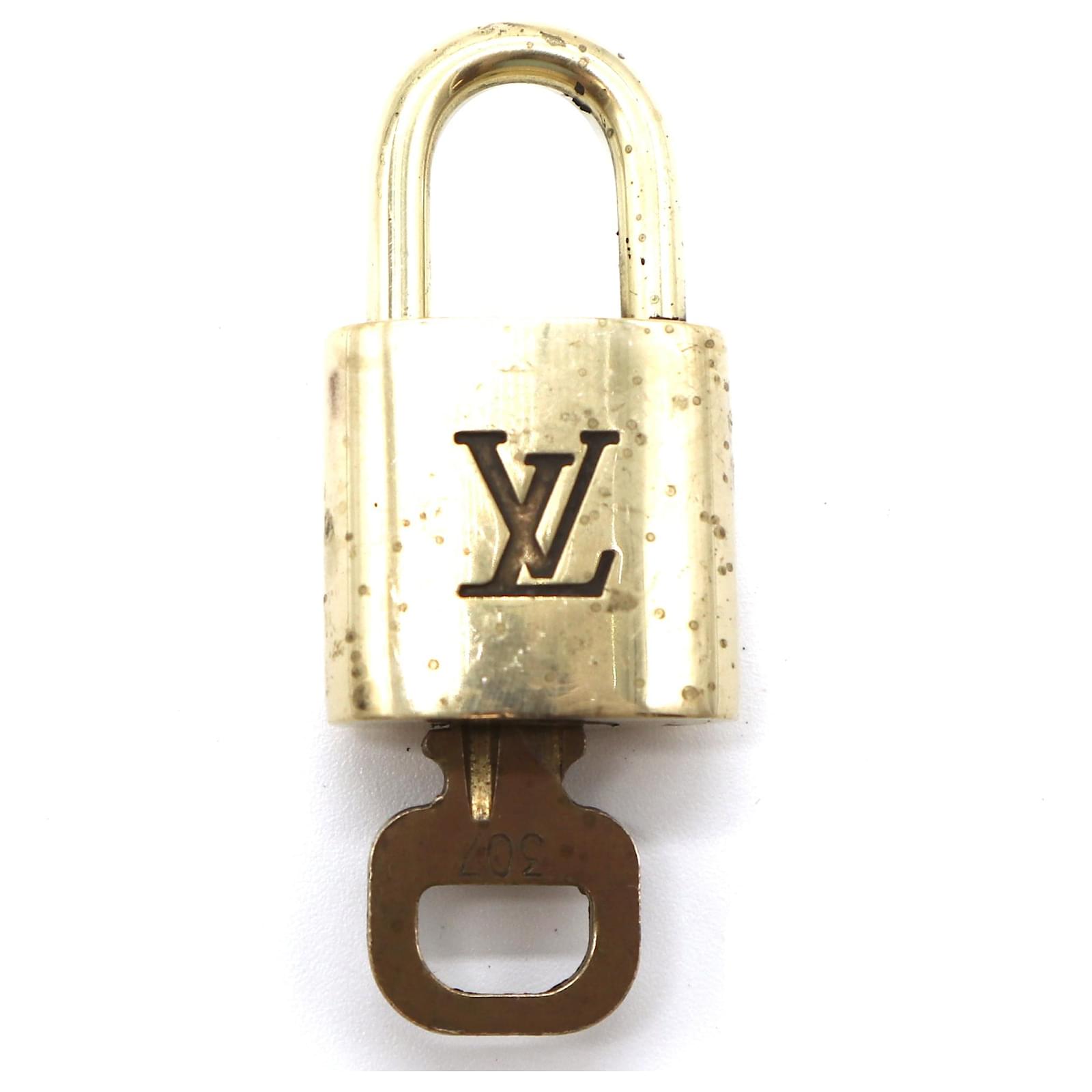 Louis Vuitton Louis Vuitton Gold Luggage Lock & Key #307