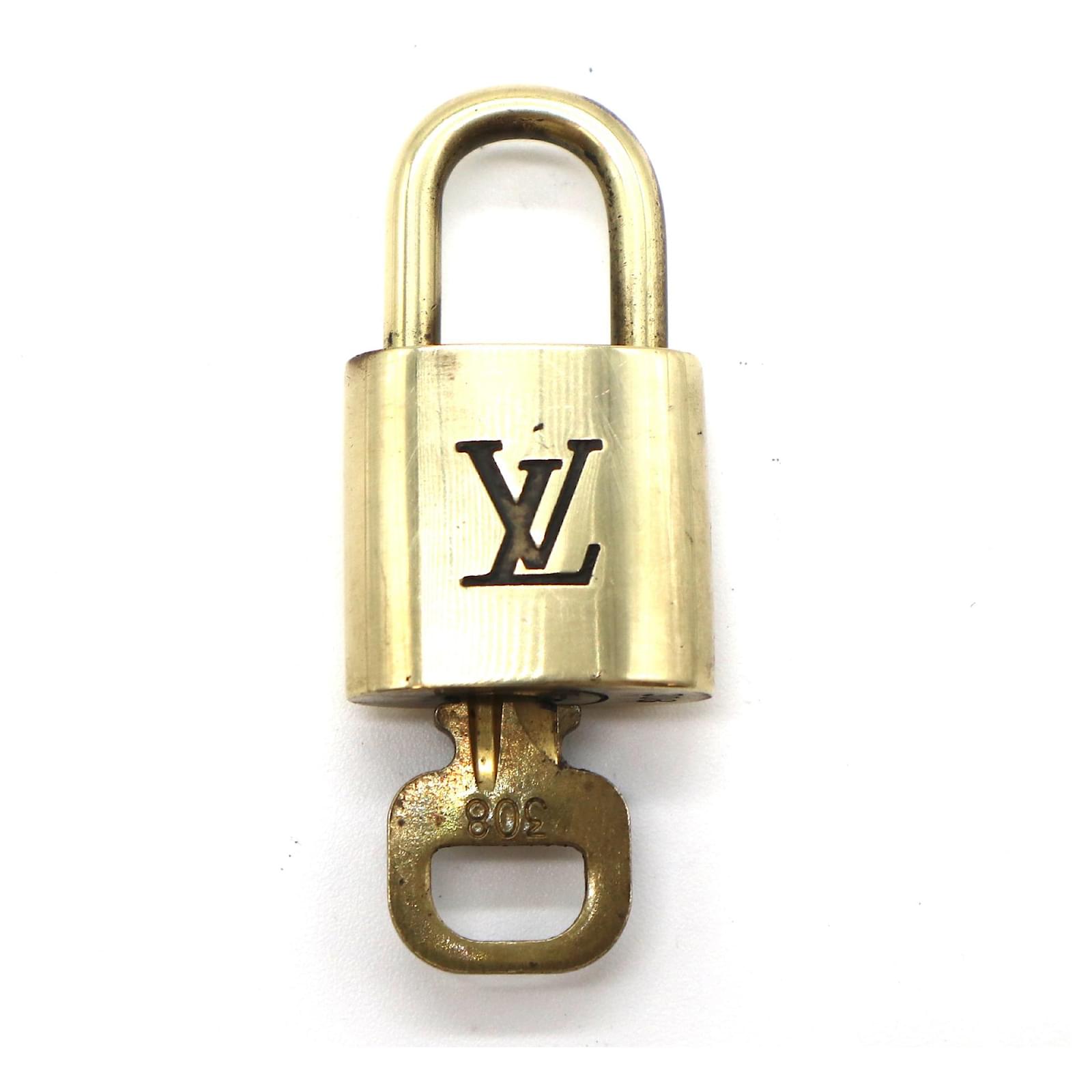 Authentic Louis Vuitton Padlock and Lock Set