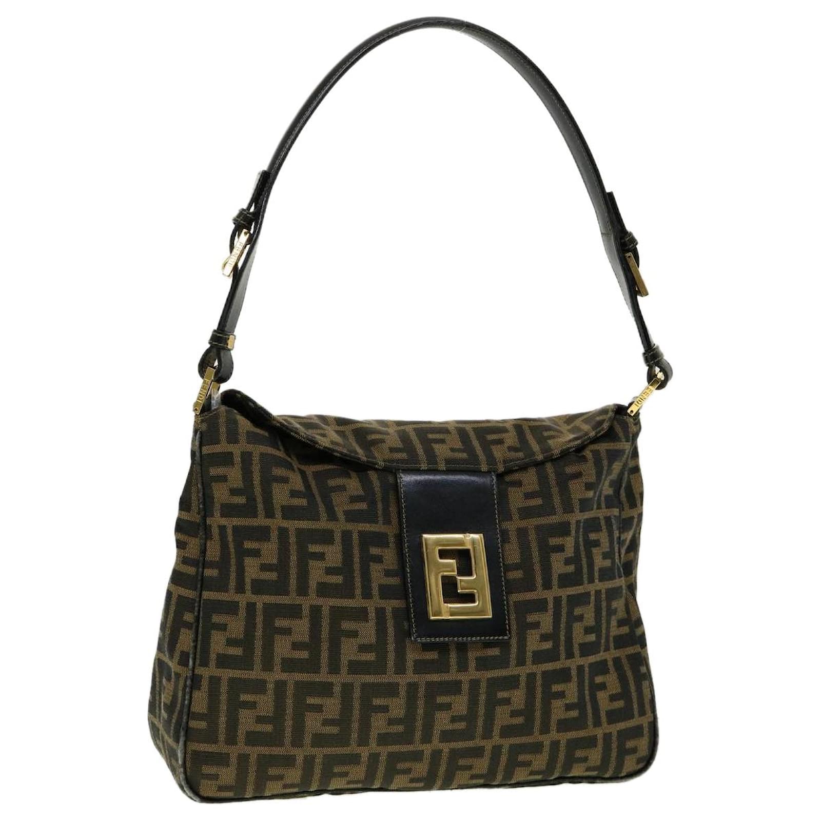 Fendi Mamma Baguette Brown Cloth ref.619765 - Joli Closet