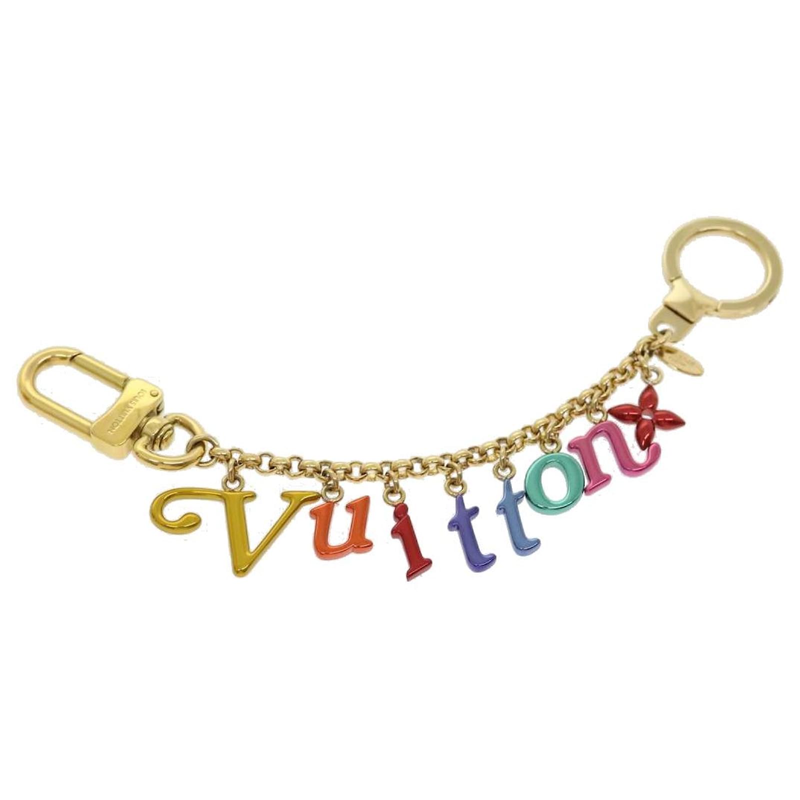 LOUIS VUITTON Porte Cles Chainne New Wave Key Holder Gold M63748