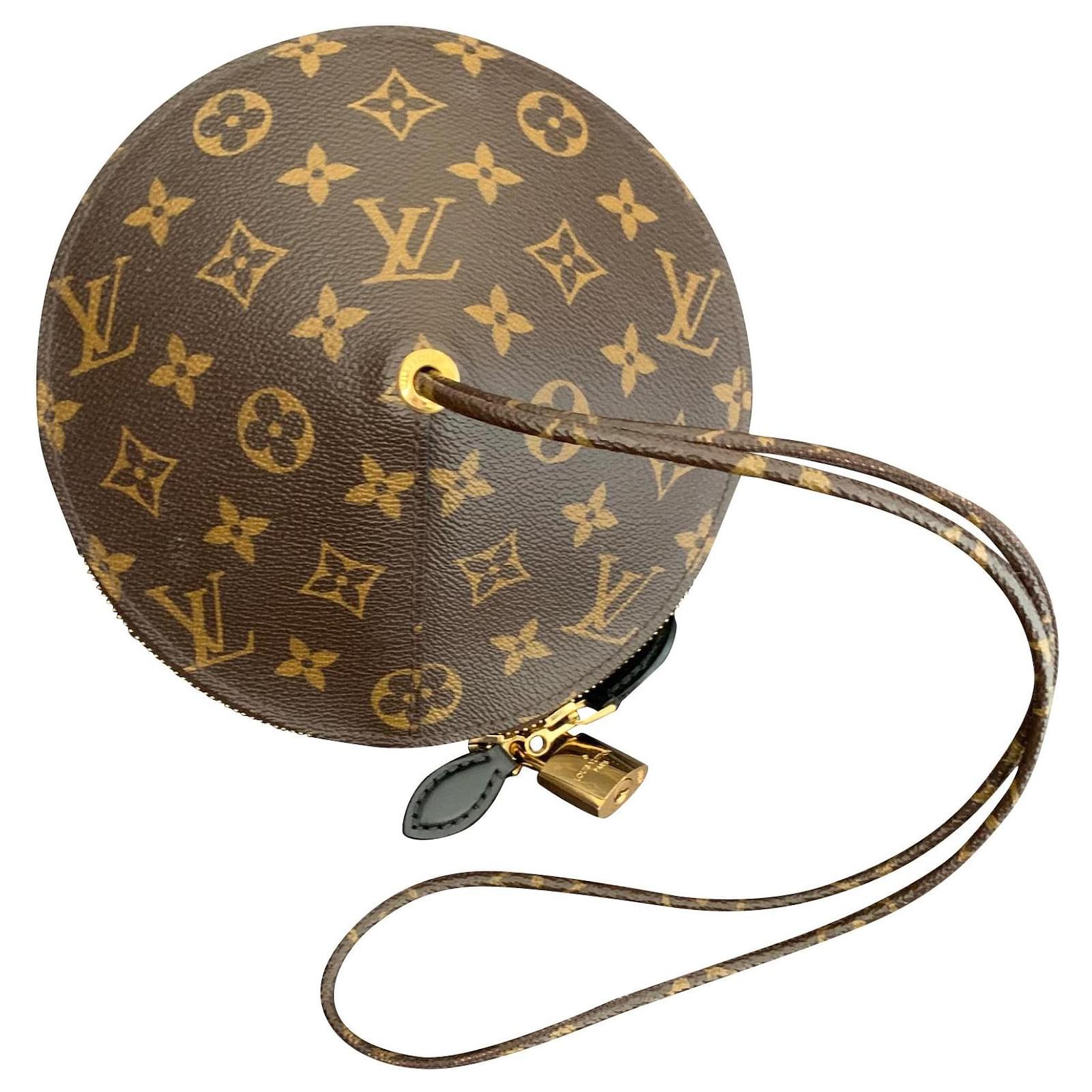 Louis Vuitton Toupie UFO handbag Brown Beige Cloth ref.619973