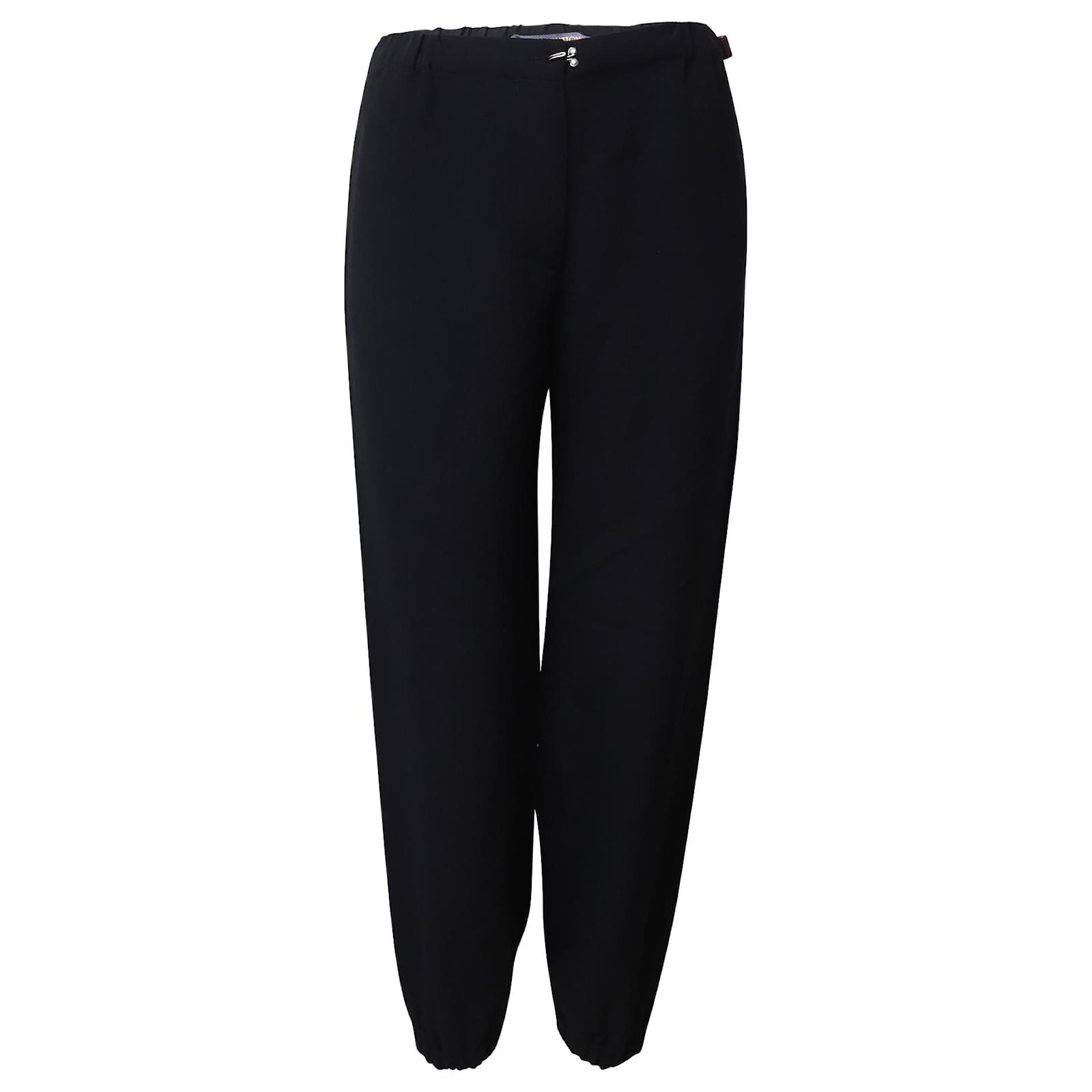 Louis Vuitton Elastic Trousers in Black Cotton ref.620499 Joli Closet
